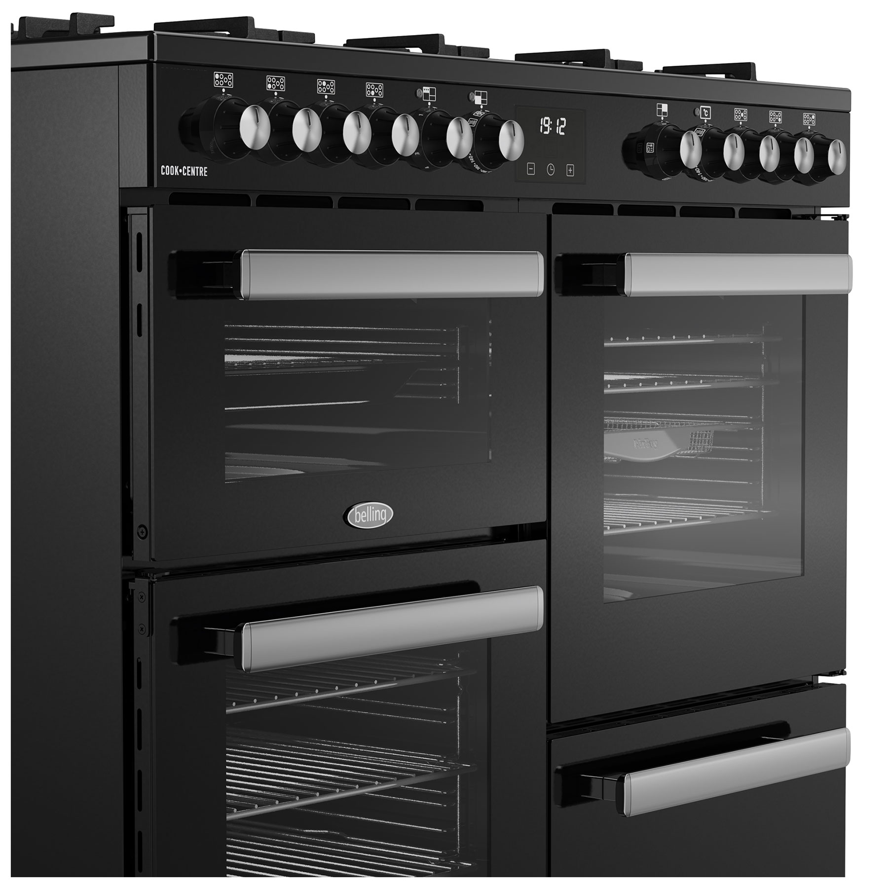 Belling 444411799 100cm Wide Cookcentre Dual Fuel Range Cooker in Blac, photo 4