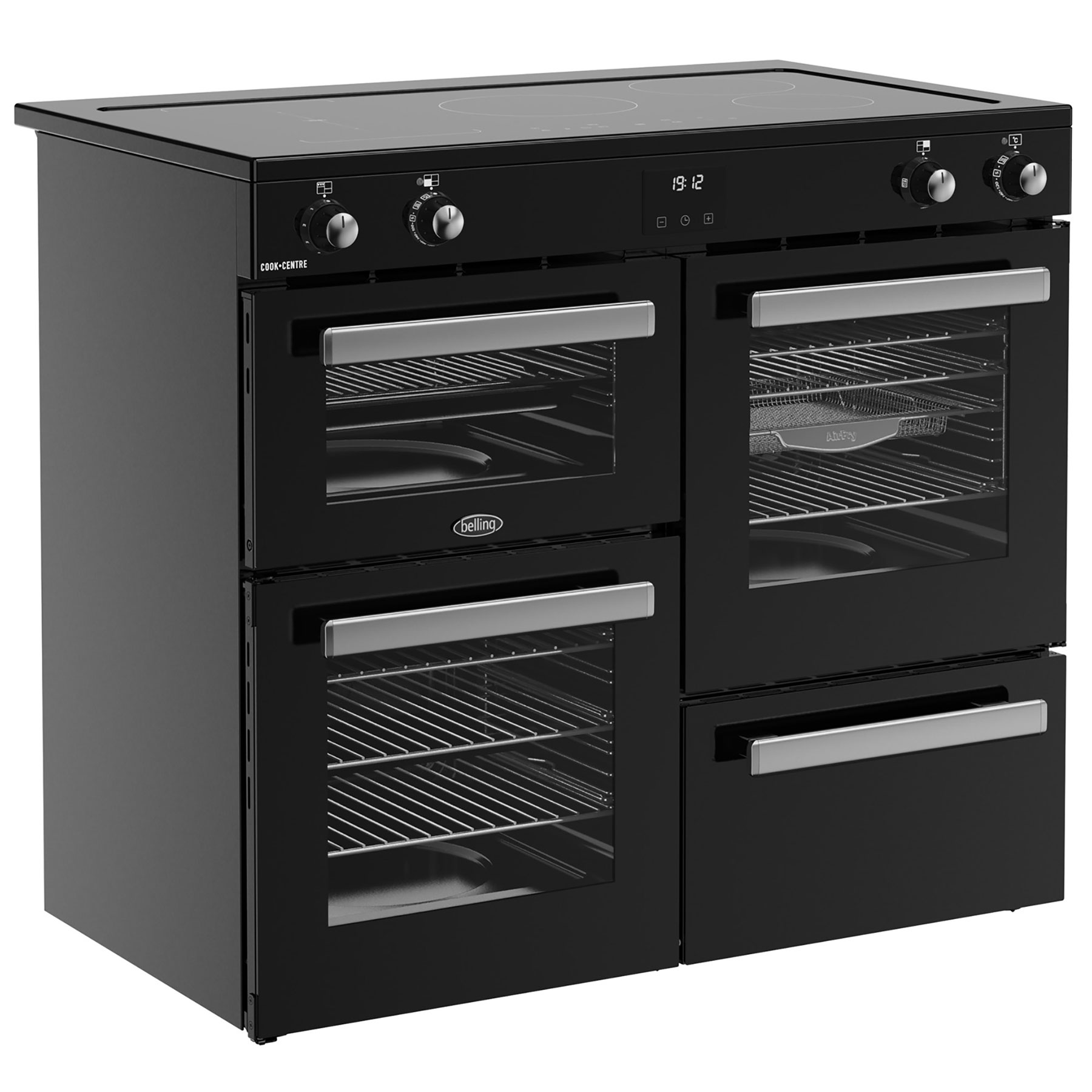 Belling 444411801 100cm Wide Cookcentre Induction Range Cooker in Blac, photo 3