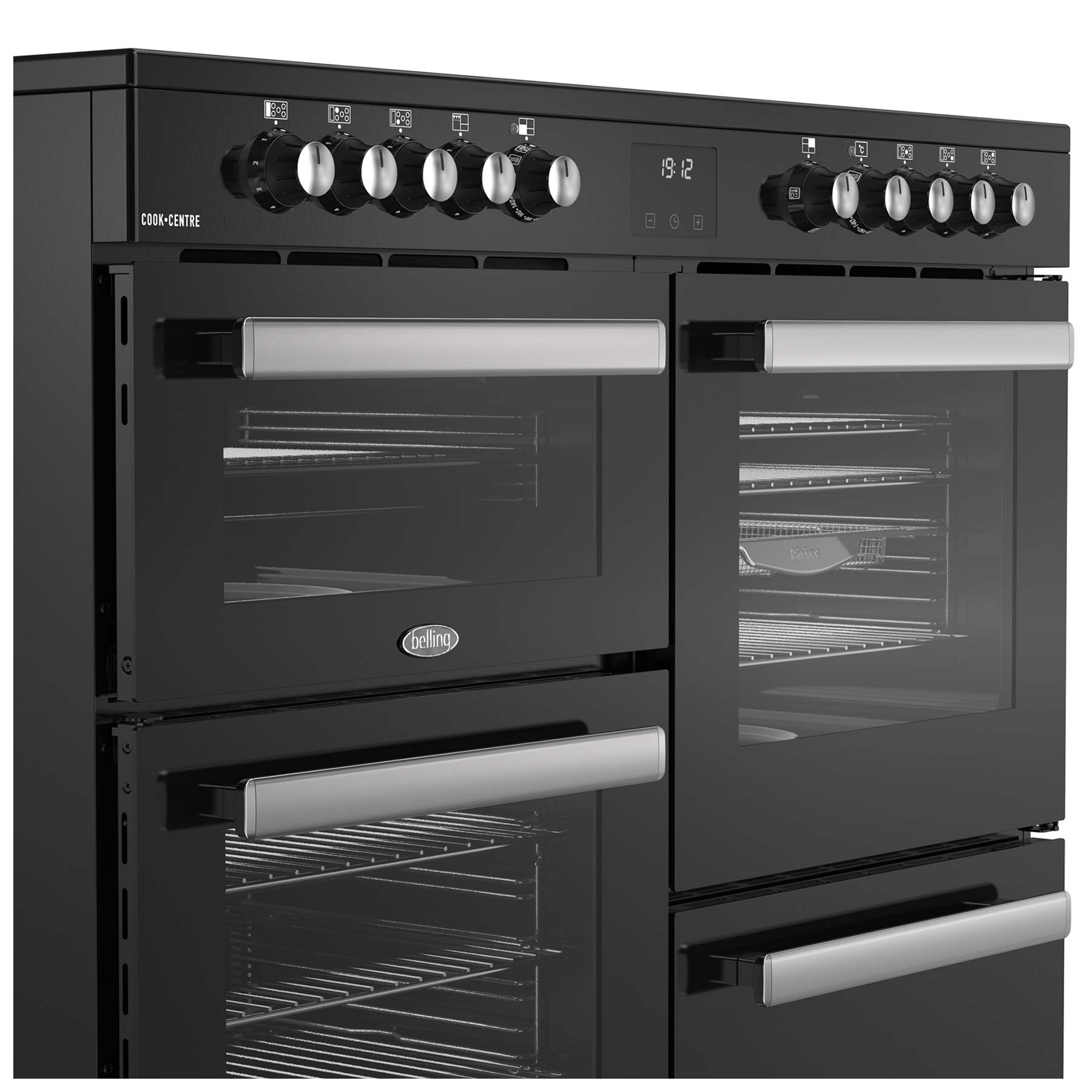 Belling 444411803 110cm Wide Cookcentre Ceramic Range Cooker in Black, photo 4