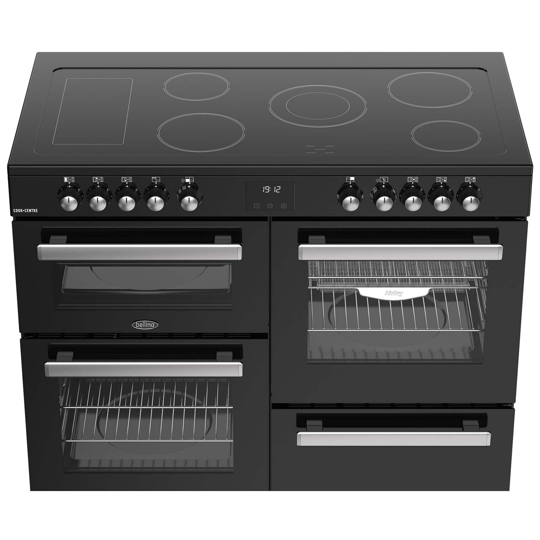 Belling 444411803 110cm Wide Cookcentre Ceramic Range Cooker in Black, photo 5