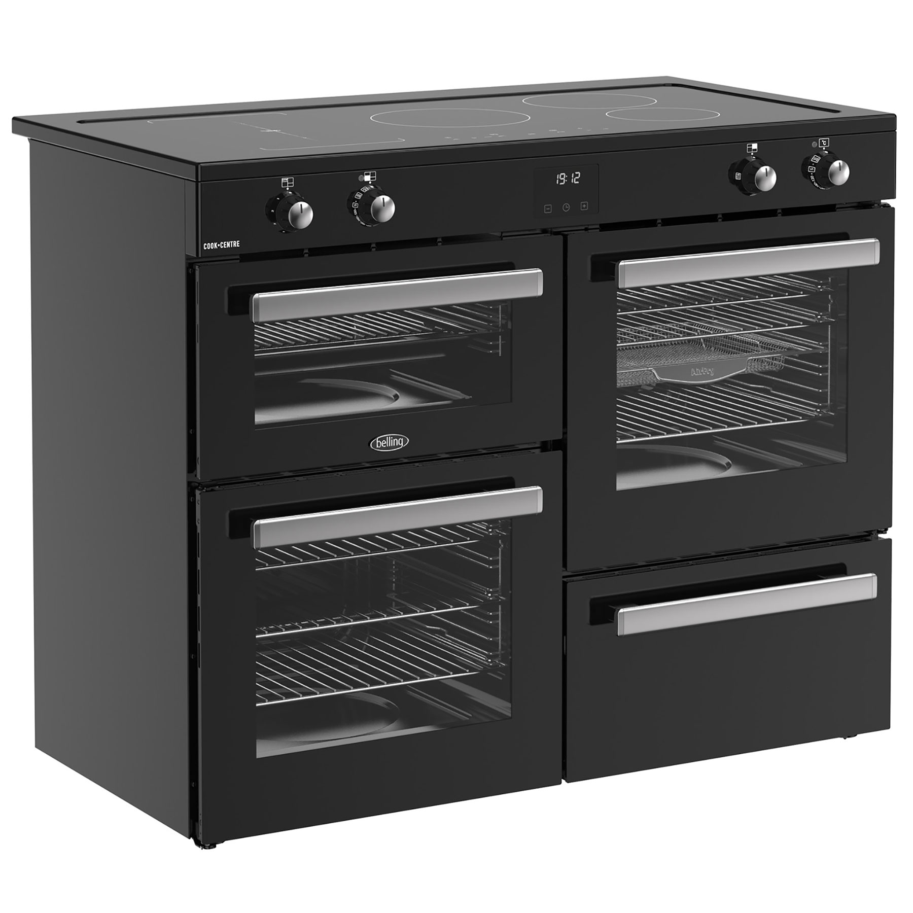 Belling 444411807 110cm Wide Cookcentre Induction Range Cooker in Blac, photo 3