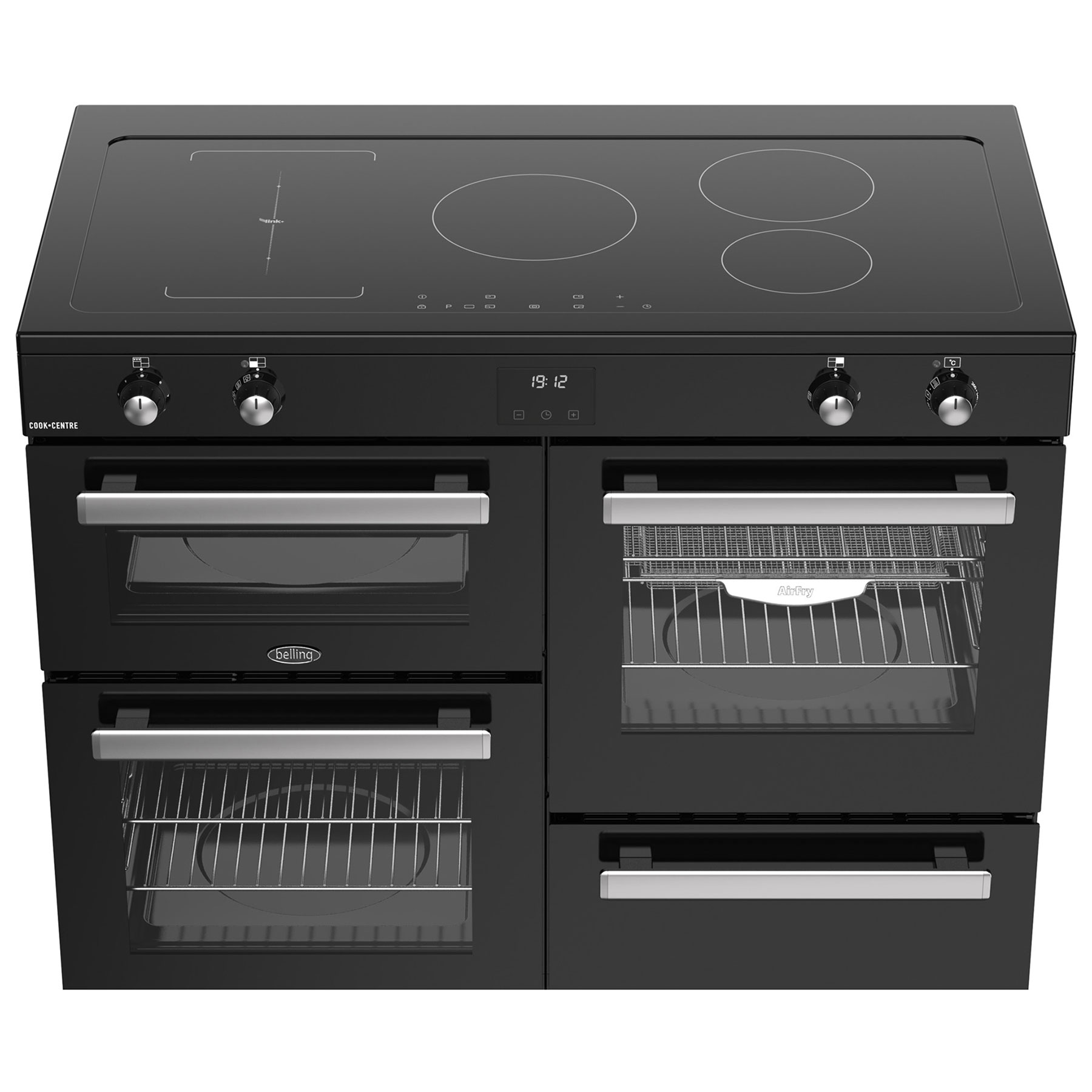 Belling 444411807 110cm Wide Cookcentre Induction Range Cooker in Blac, photo 5