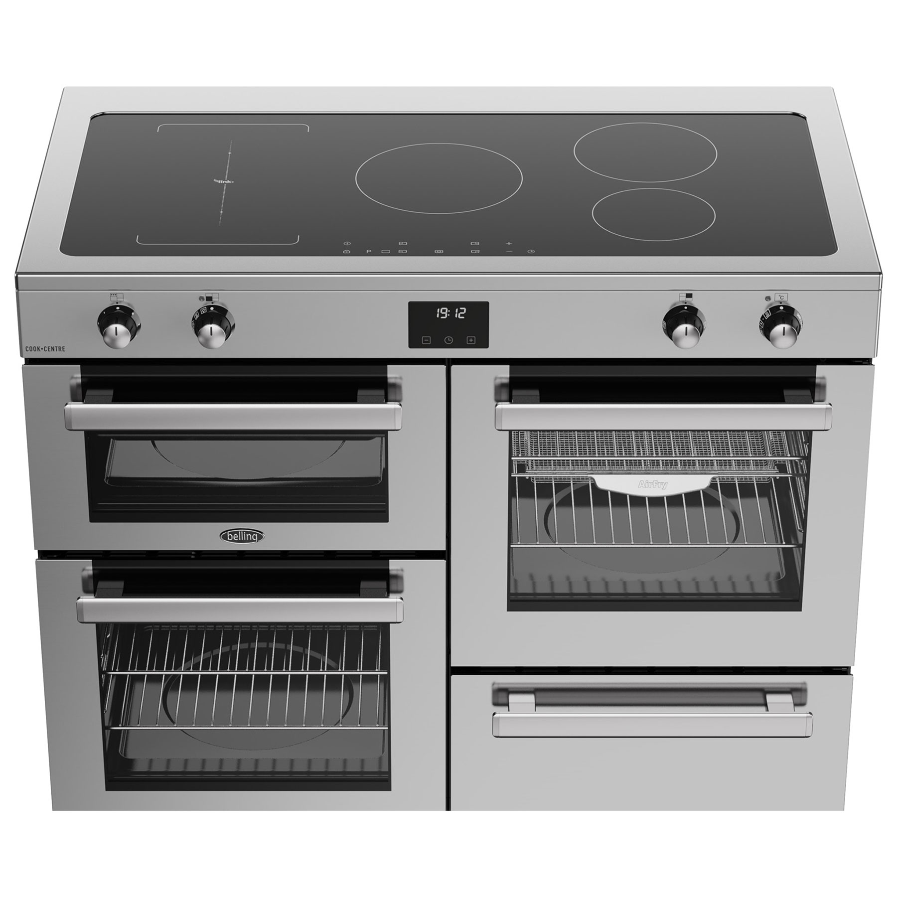 Belling 444411808 110cm Wide Cookcentre Induction Range Cooker in Stai, photo 5