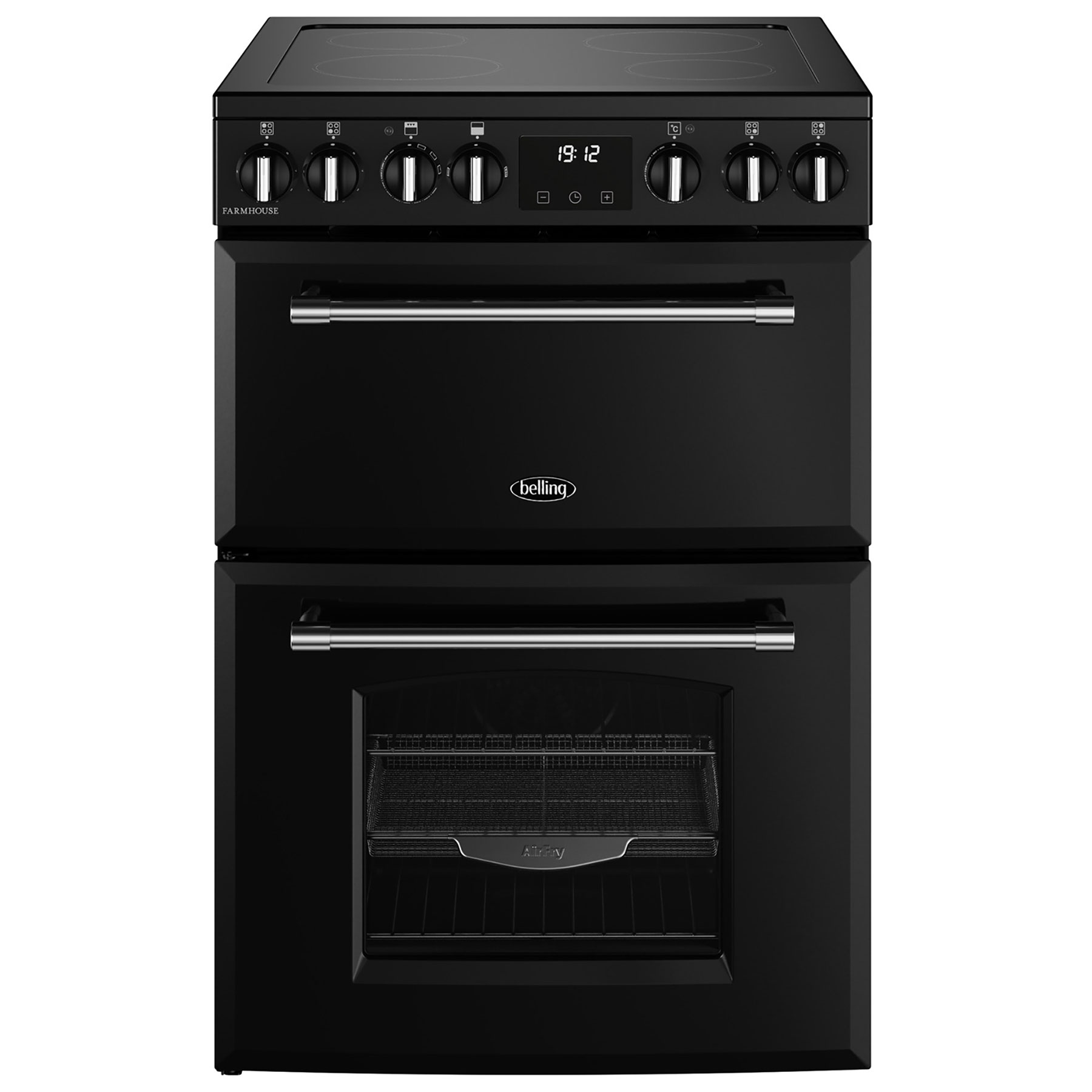 Belling BEL MRA FARMHOUSE 60E BLK 11810 60cm Ceramic Mini Range Cooker – BLACK