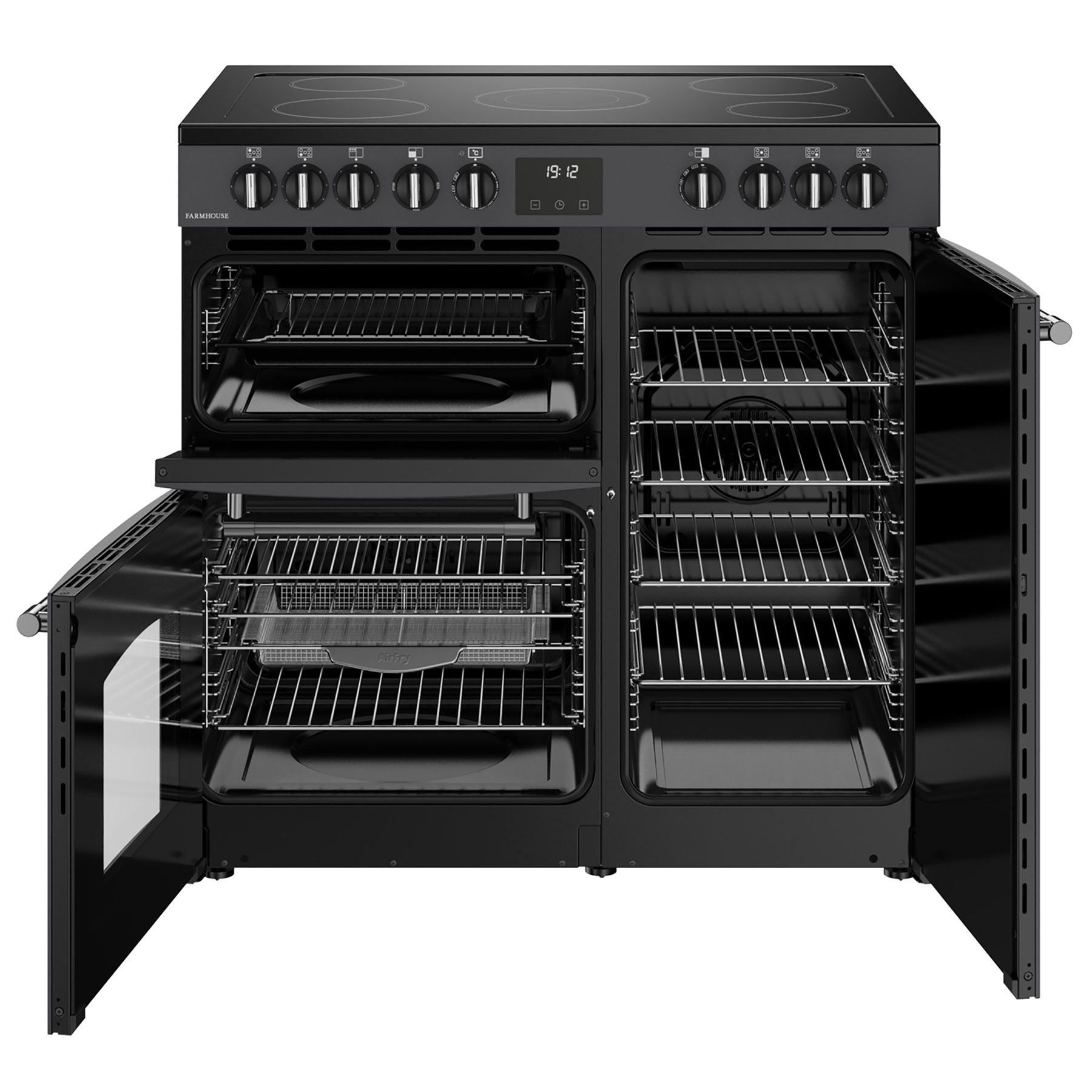 Belling 444411816 90cm Wide Farmhouse Ceramic Range Cooker in Anthraci, photo 2
