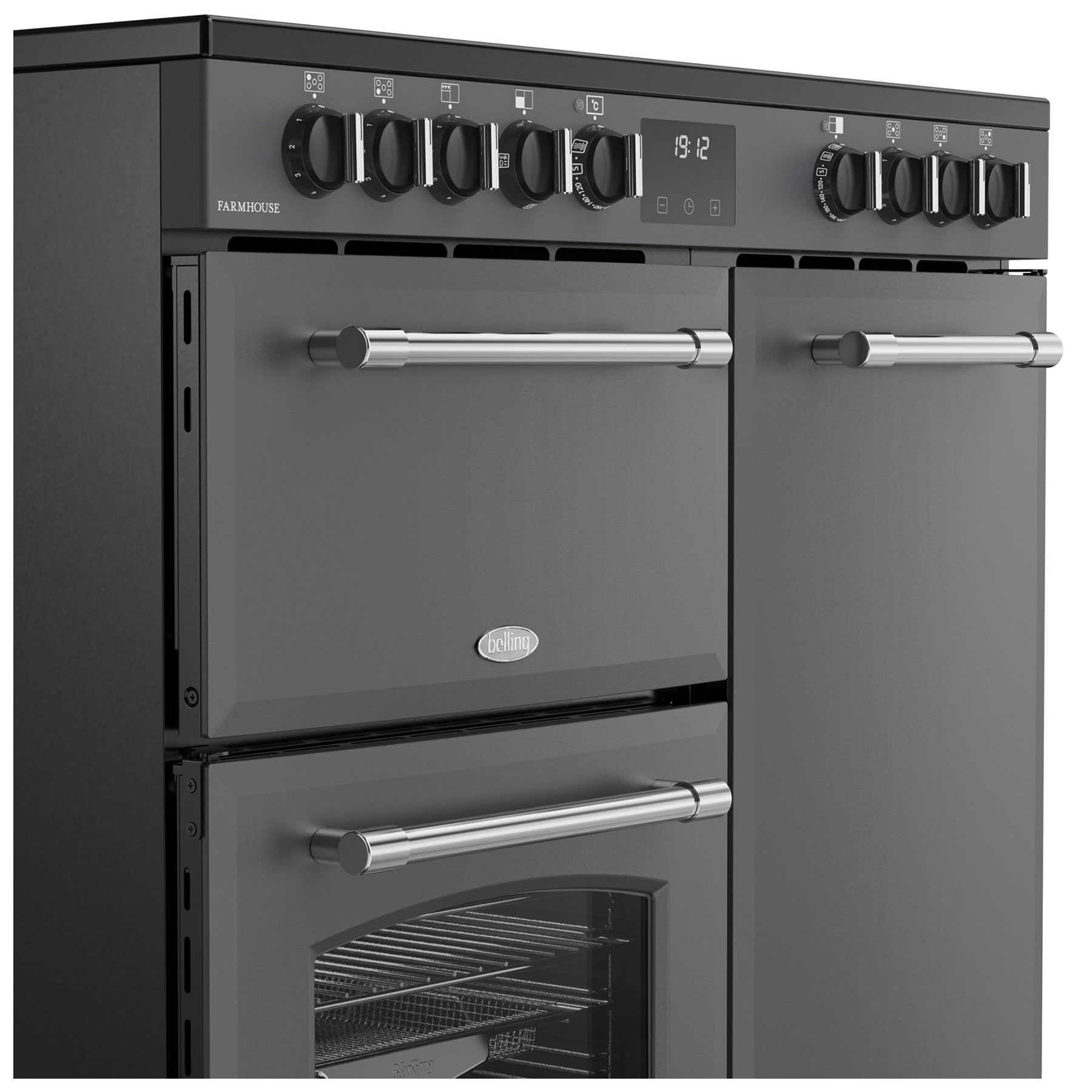 Belling 444411816 90cm Wide Farmhouse Ceramic Range Cooker in Anthraci, photo 4