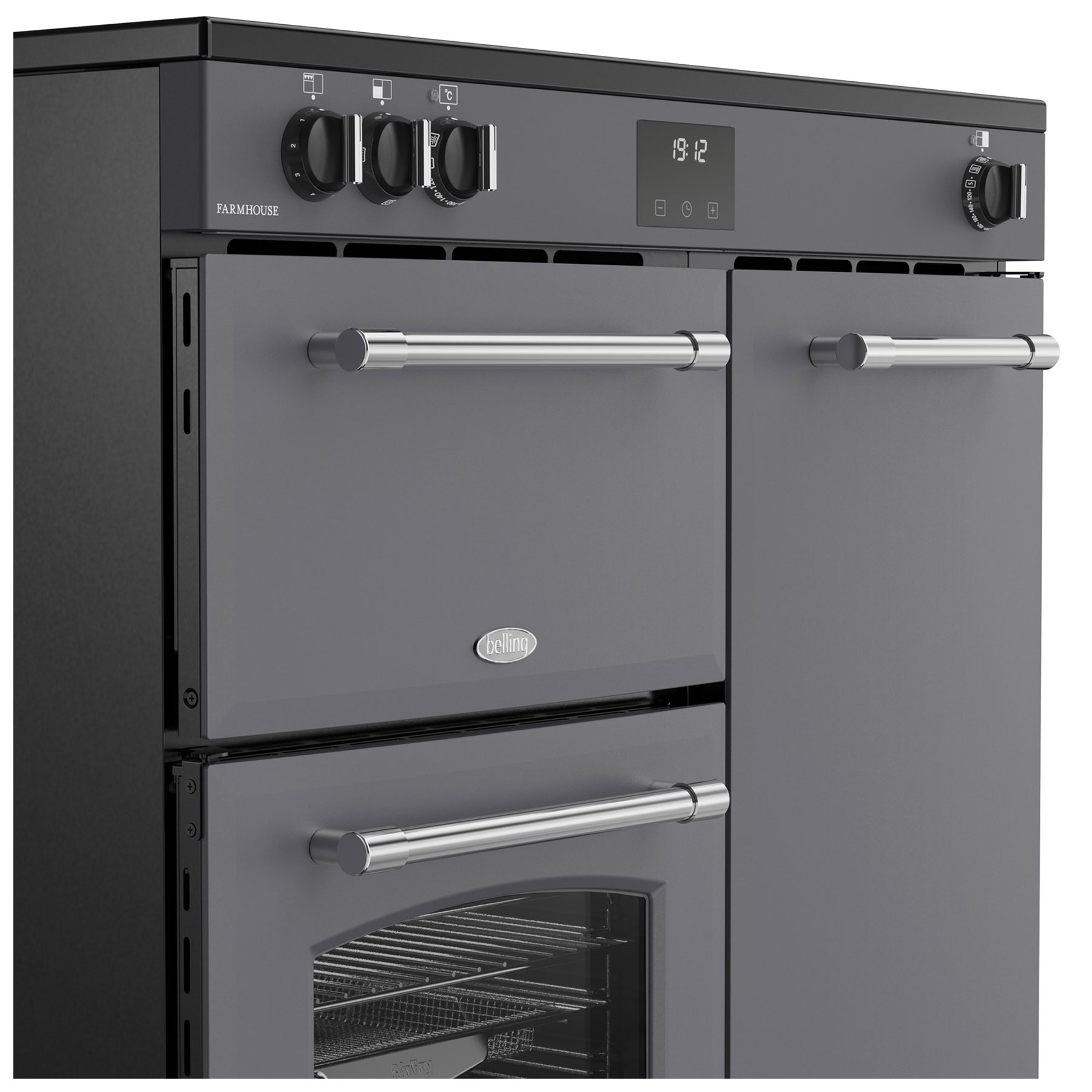 Belling 444411822 90cm Wide Farmhouse Induction Range Cooker in Anthra, photo 5