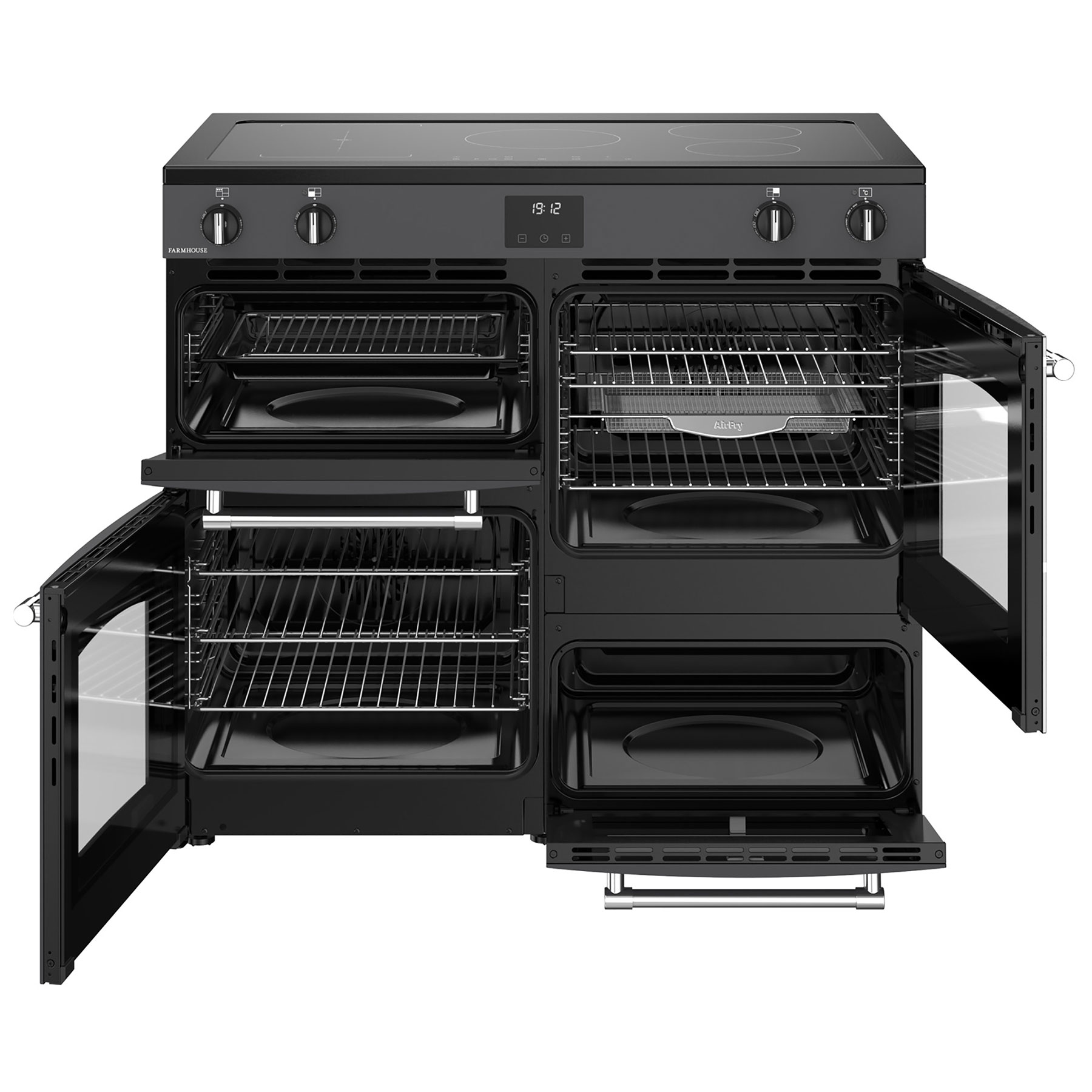 Belling 444411831 100cm Wide Farmhouse Induction Range Cooker in Anthr, photo 2