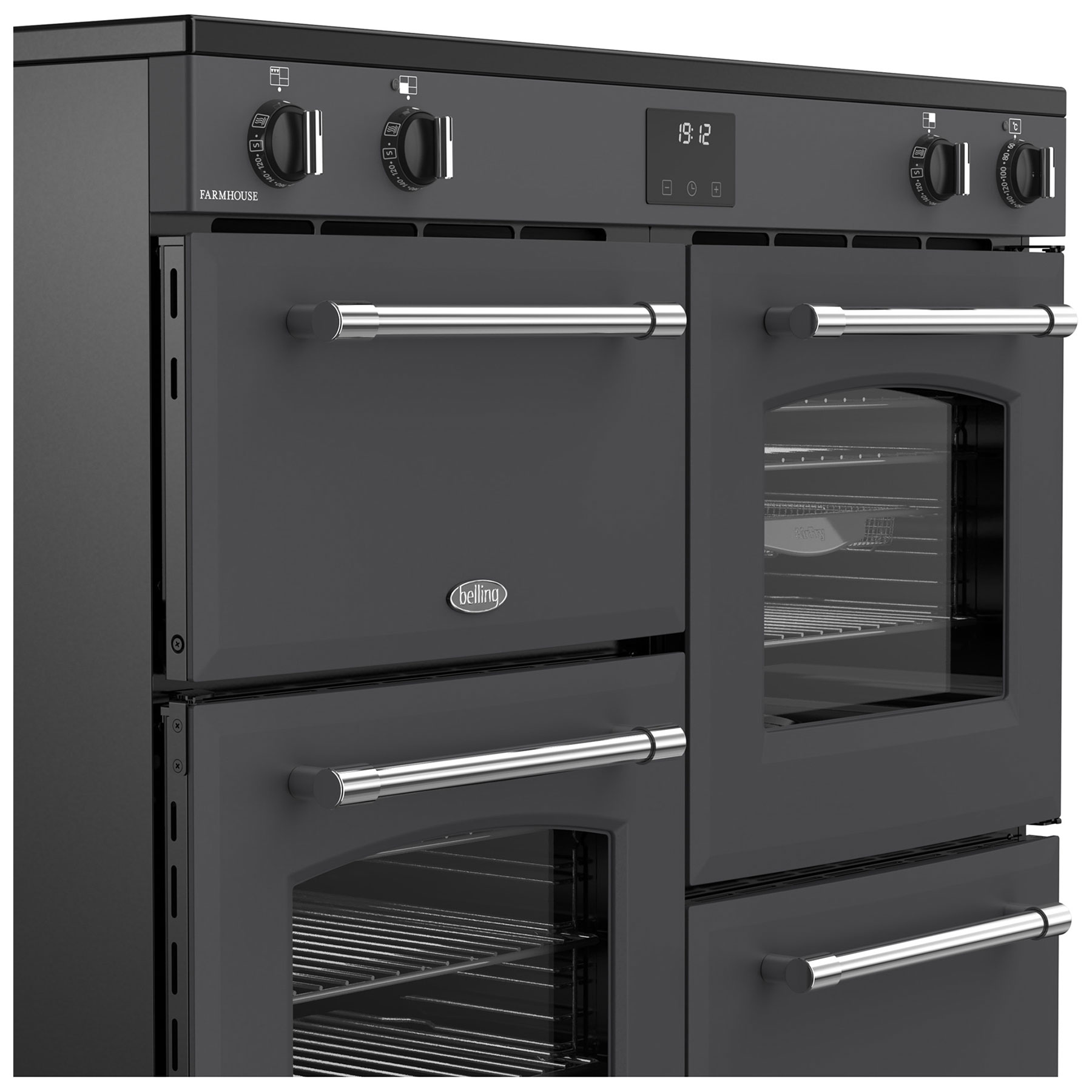 Belling 444411831 100cm Wide Farmhouse Induction Range Cooker in Anthr, photo 4