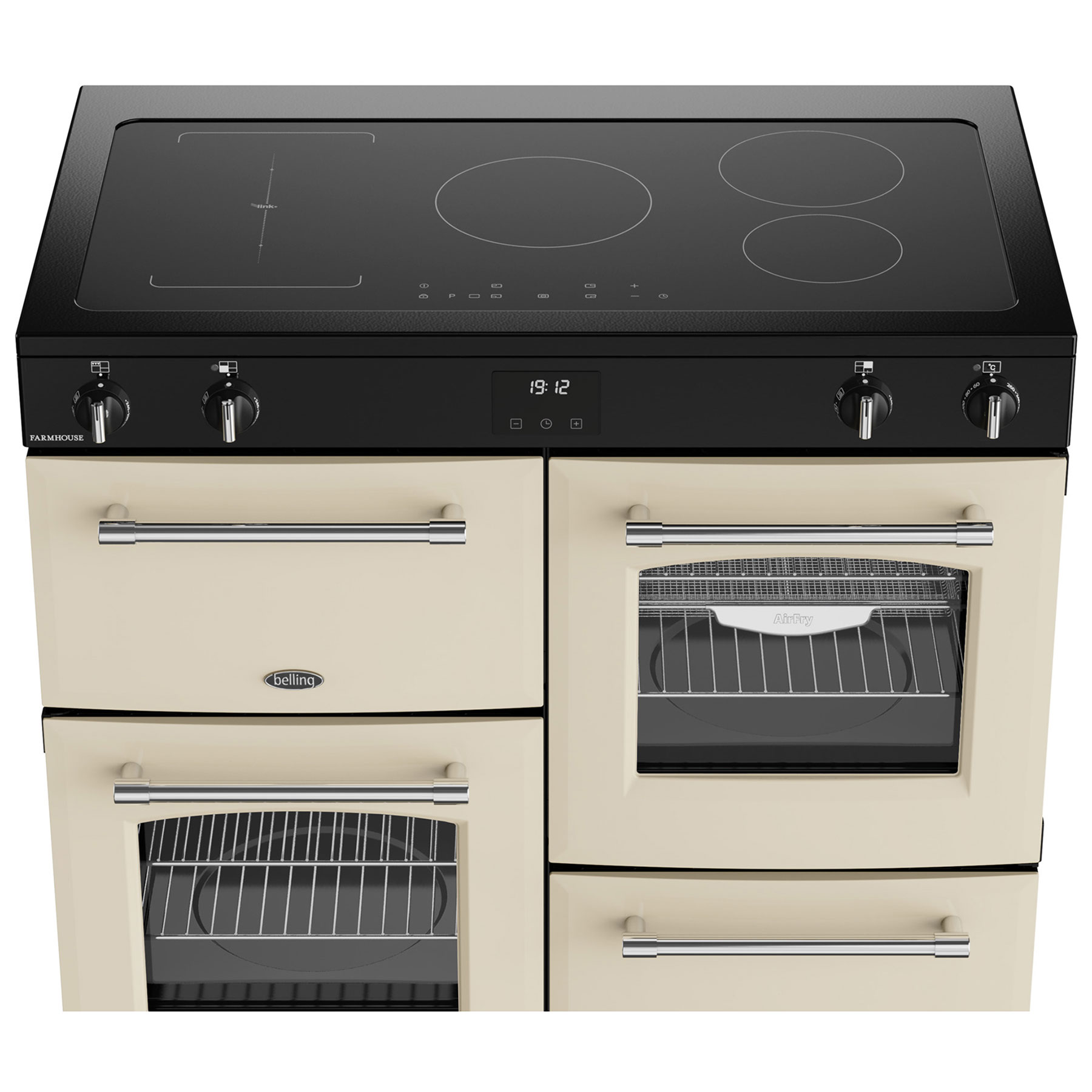 Belling 444411833 100cm Wide Farmhouse Induction Range Cooker in Cream, photo 5