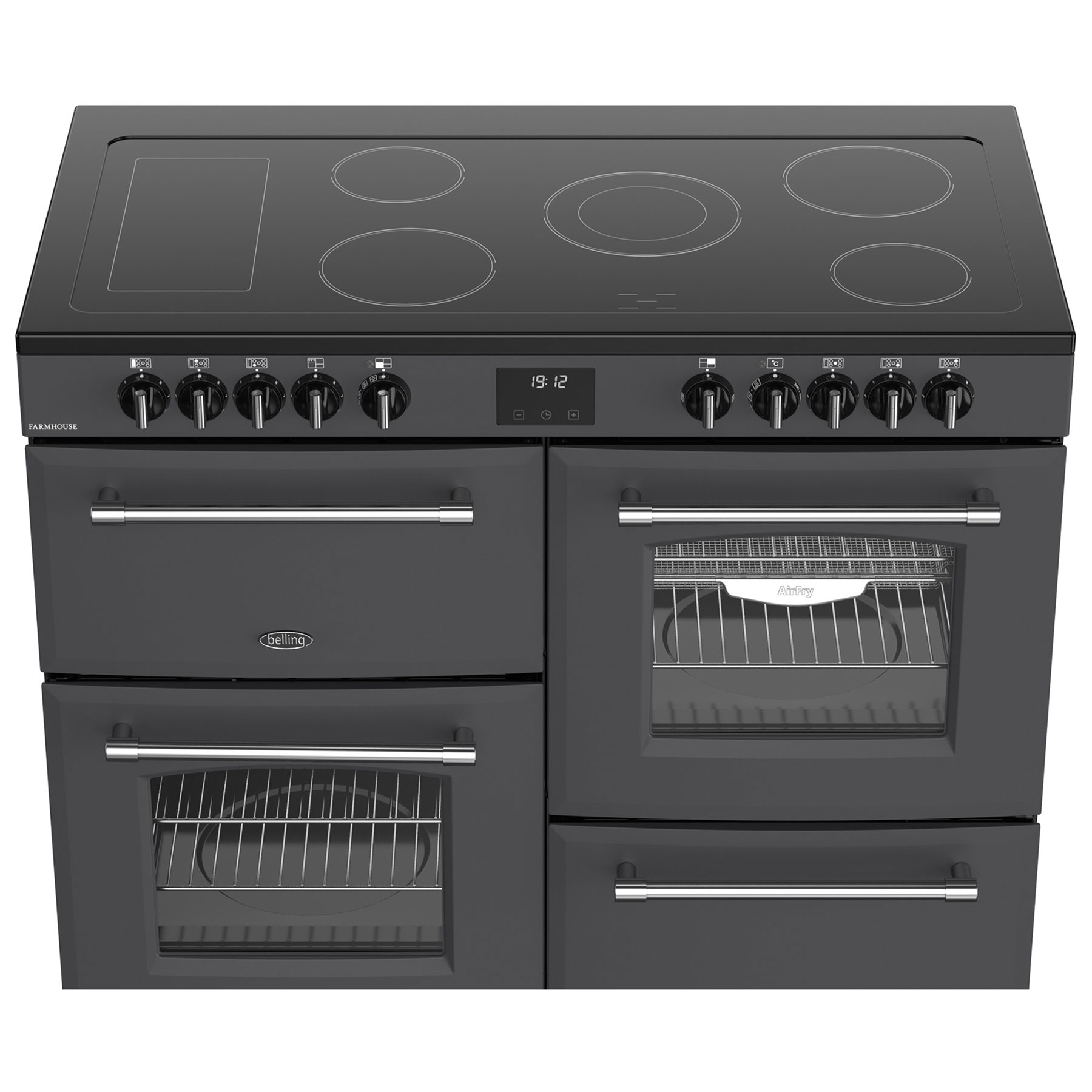 Belling 444411834 110cm Wide Farmhouse Ceramic Range Cooker in Anthrac, photo 5
