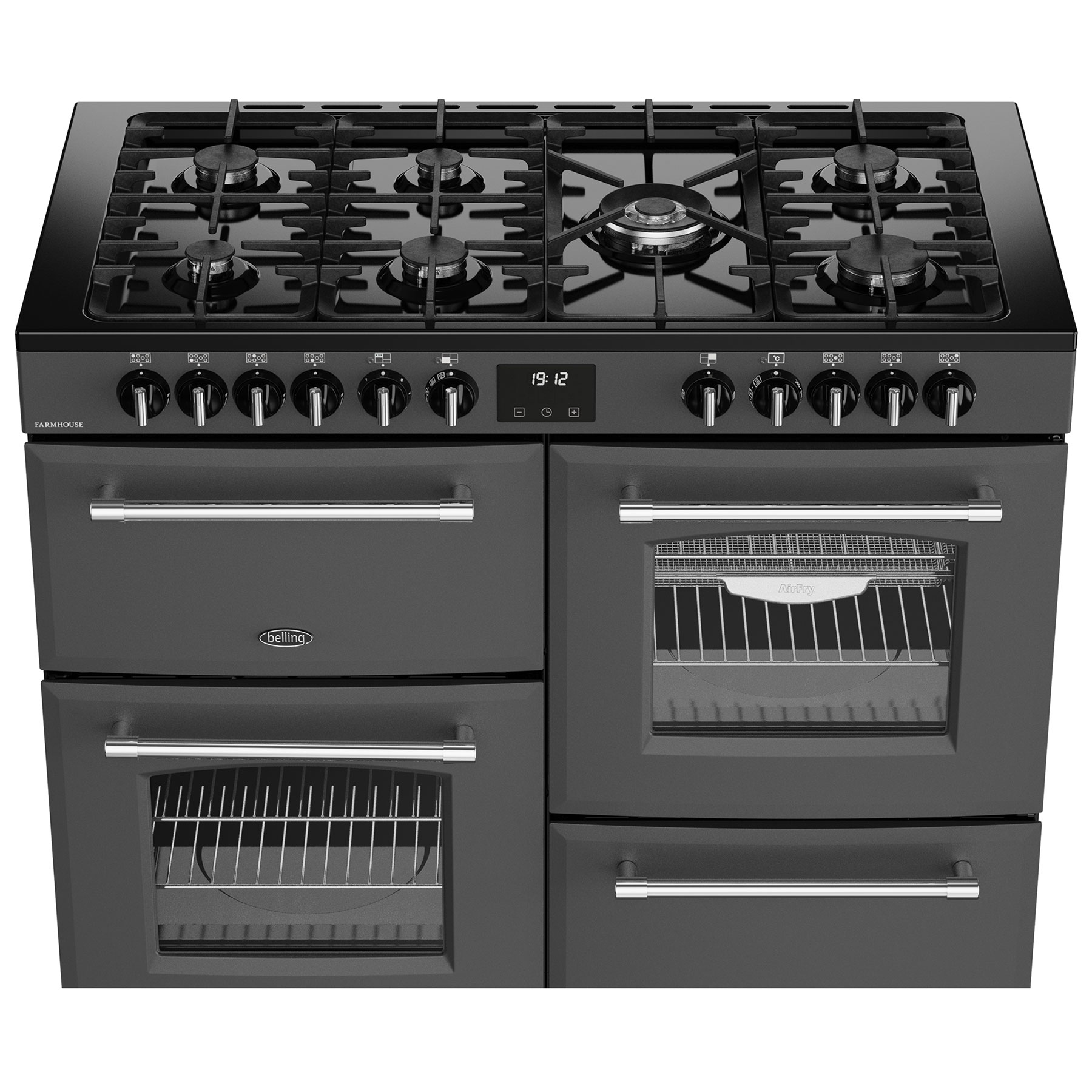 Belling 444411837 110cm Wide Farmhouse Dual Fuel Range Cooker in Anthr, photo 5