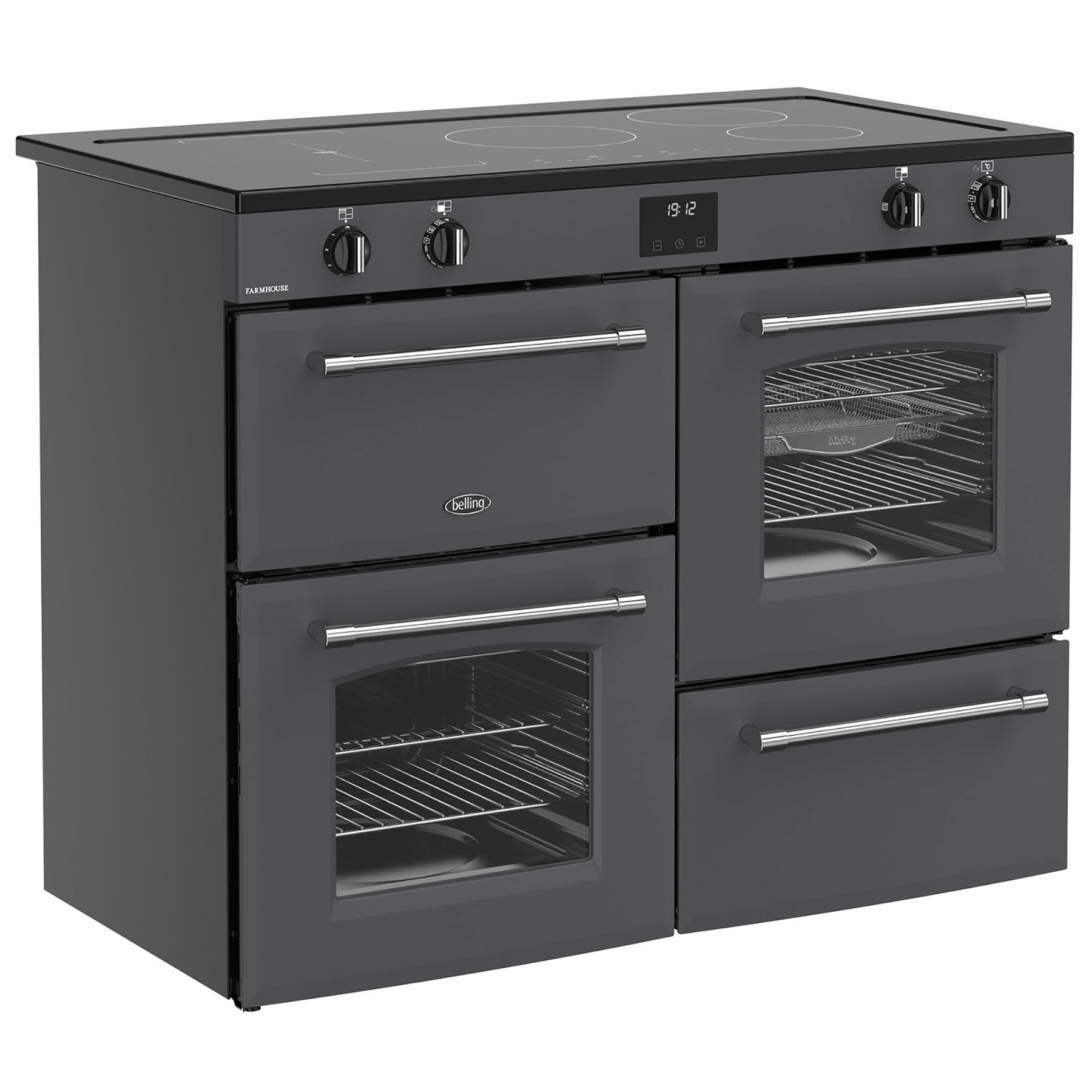 Belling 444411840 110cm Wide Farmhouse Induction Range Cooker in Anthr, photo 3