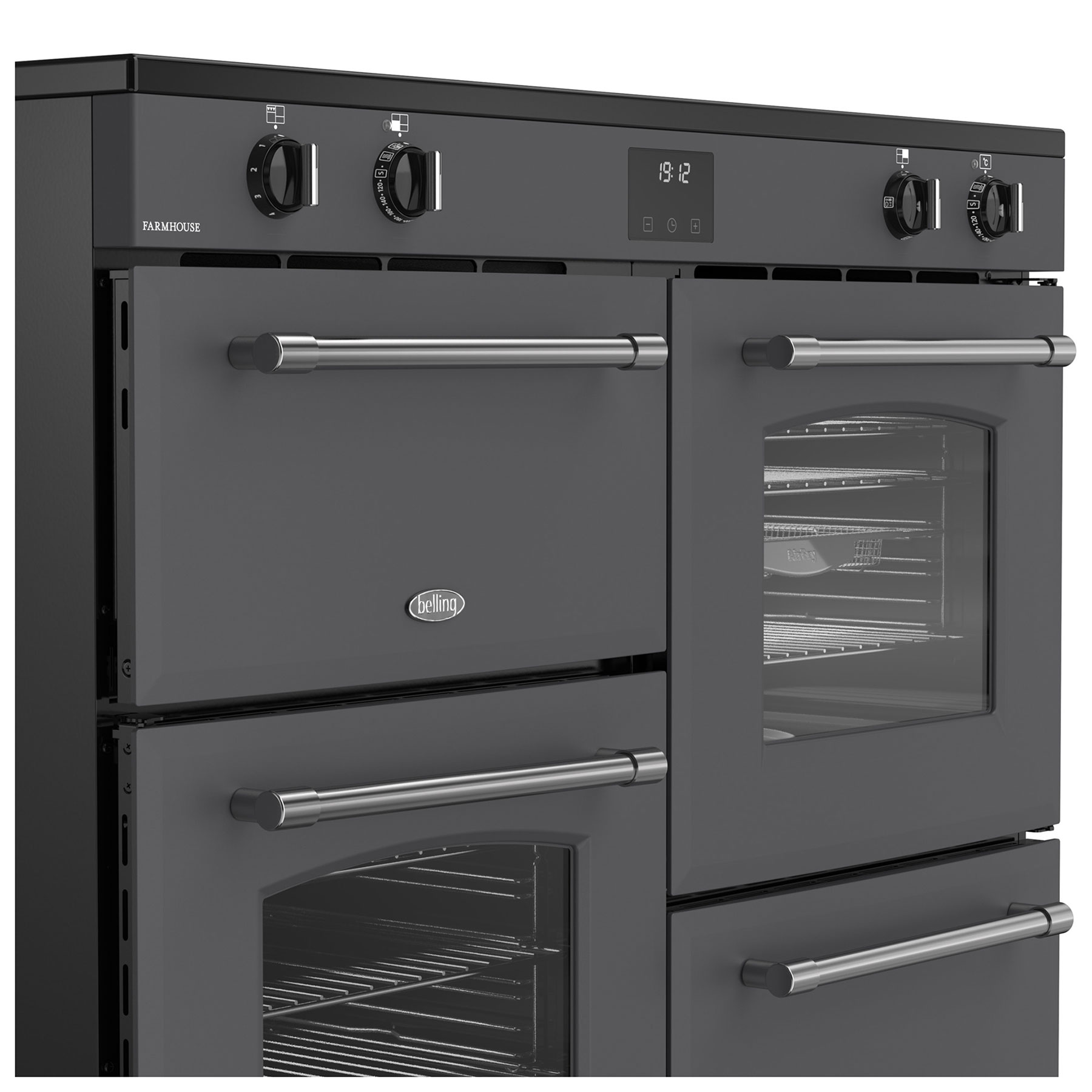 Belling 444411840 110cm Wide Farmhouse Induction Range Cooker in Anthr, photo 4