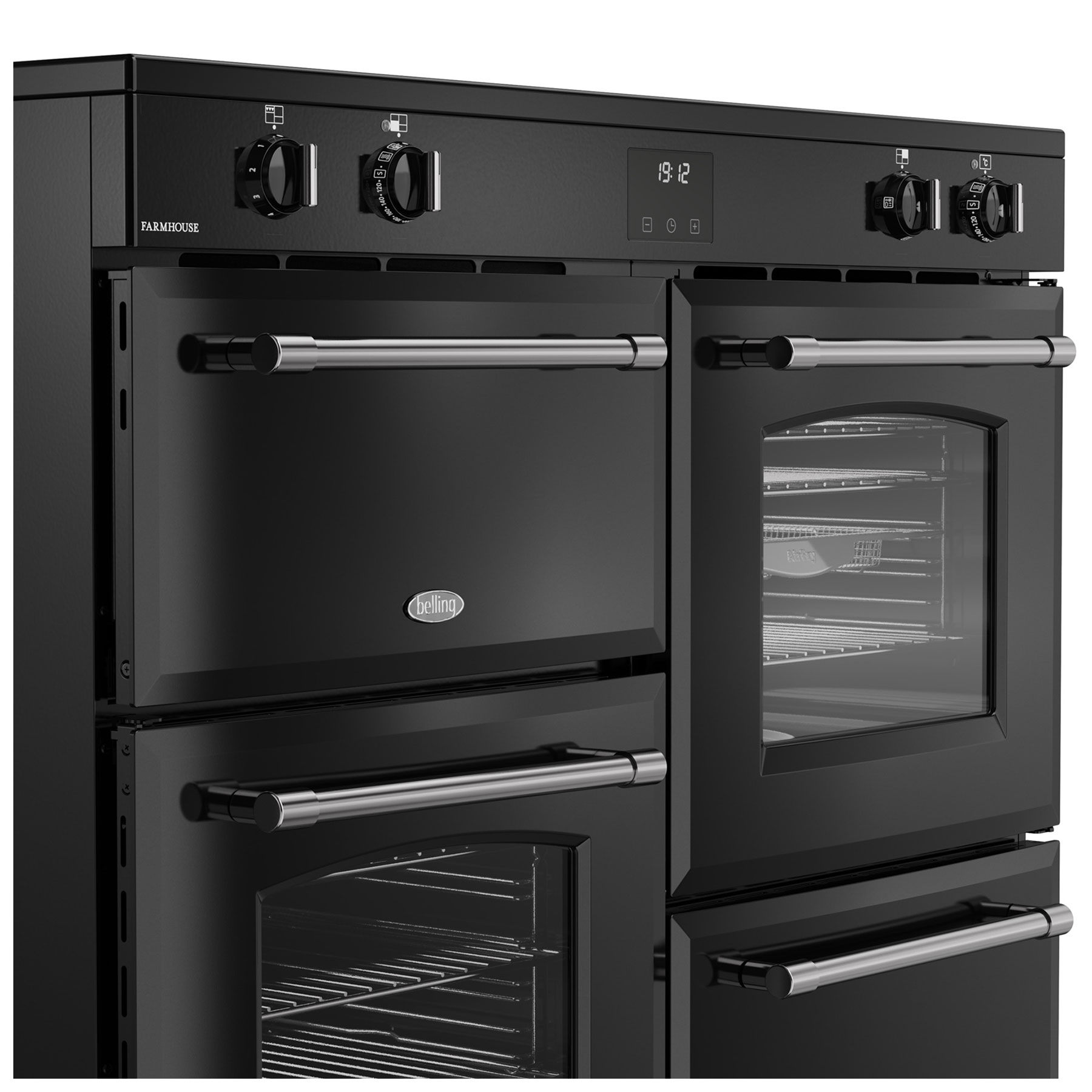Belling 444411841 110cm Wide Farmhouse Induction Range Cooker in Black, photo 4
