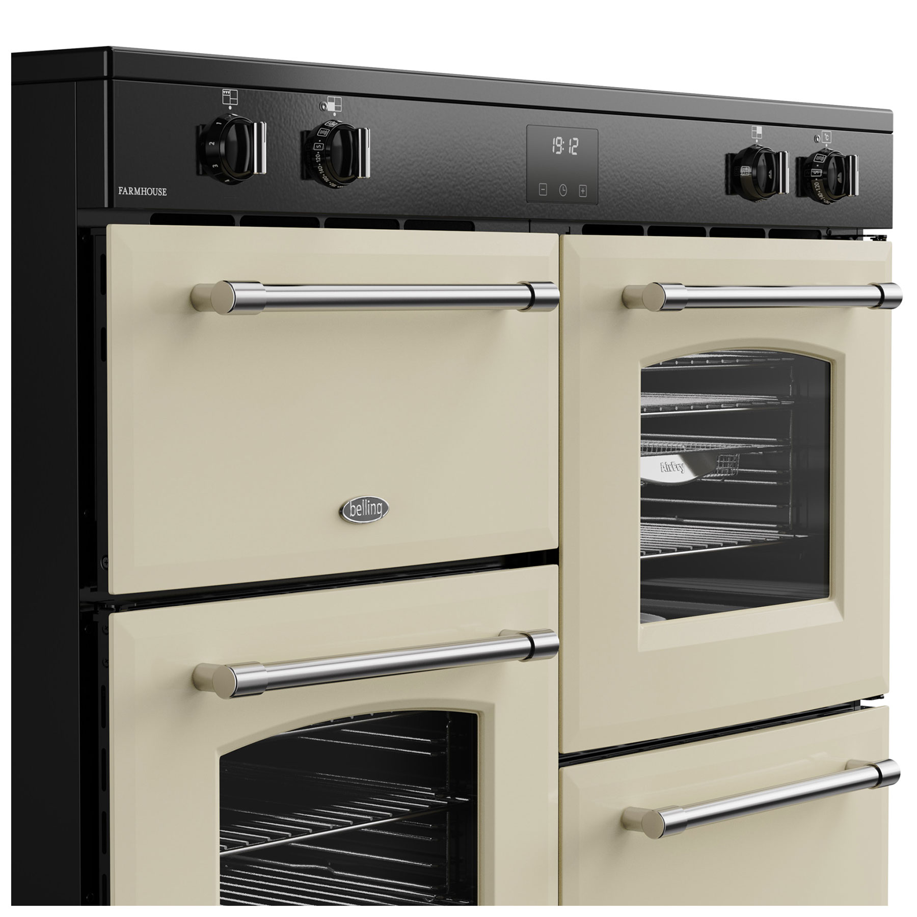 Belling 444411842 110cm Wide Farmhouse Induction Range Cooker in Cream, photo 4