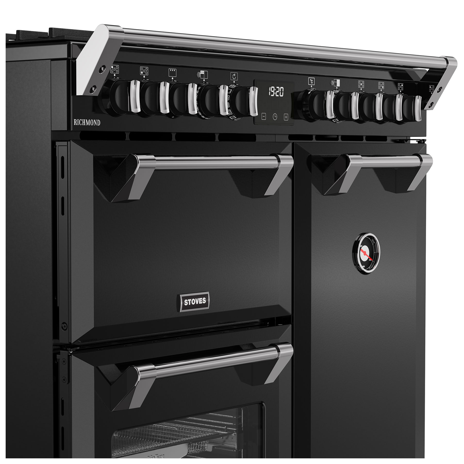 Stoves 444411850 90cm Wide Richmond Dual Fuel Range Cooker in Black, photo 4