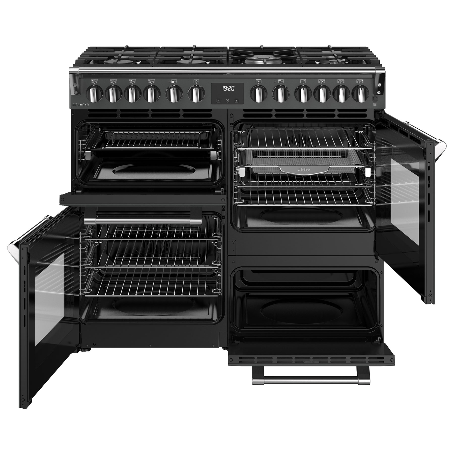 Stoves 444411855 100cm Wide Richmond Dual Fuel Range Cooker in Anthrac, photo 2