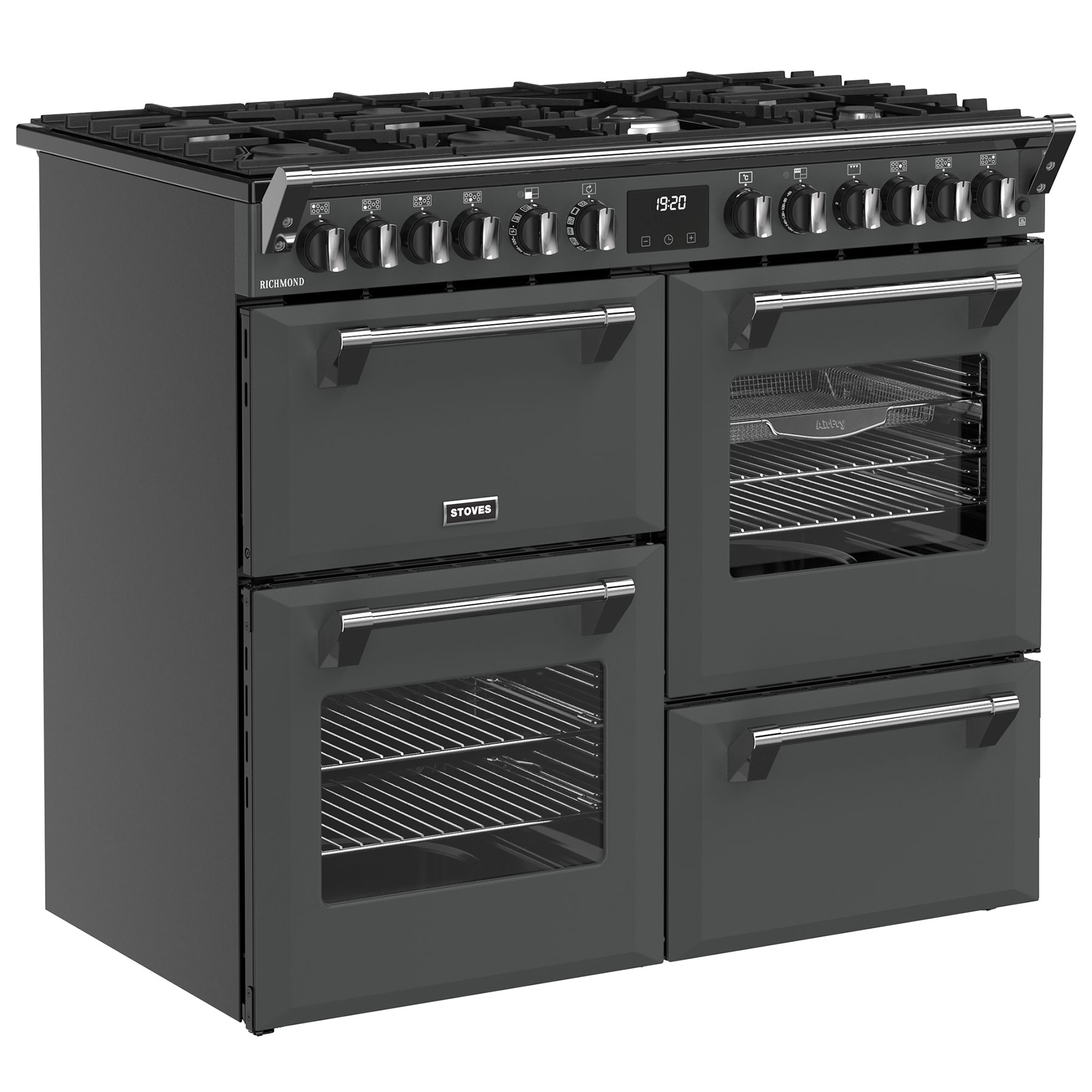 Stoves 444411855 100cm Wide Richmond Dual Fuel Range Cooker in Anthrac, photo 3