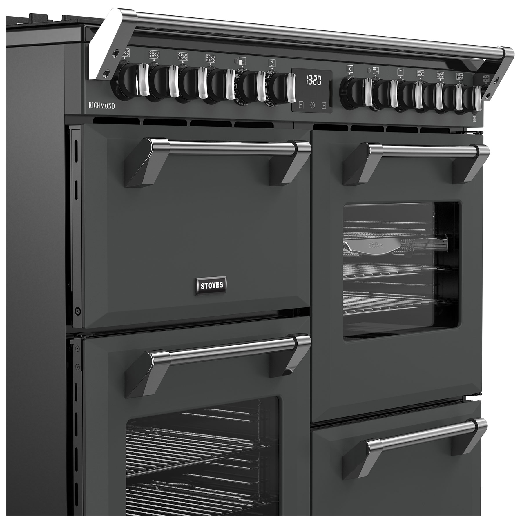 Stoves 444411855 100cm Wide Richmond Dual Fuel Range Cooker in Anthrac, photo 4