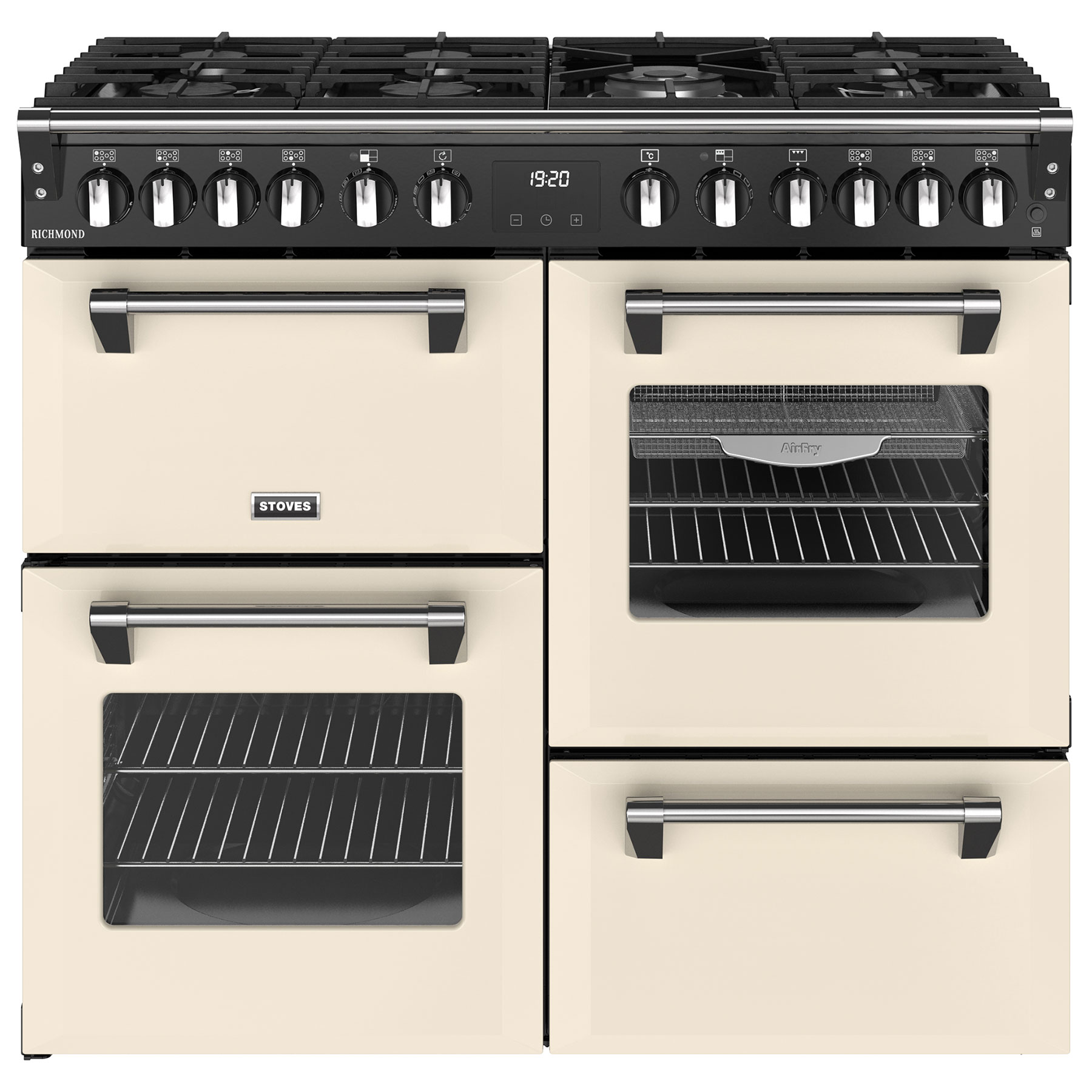 Image of Stoves 444411857 100cm Wide Richmond Dual Fuel Range Cooker in Cream