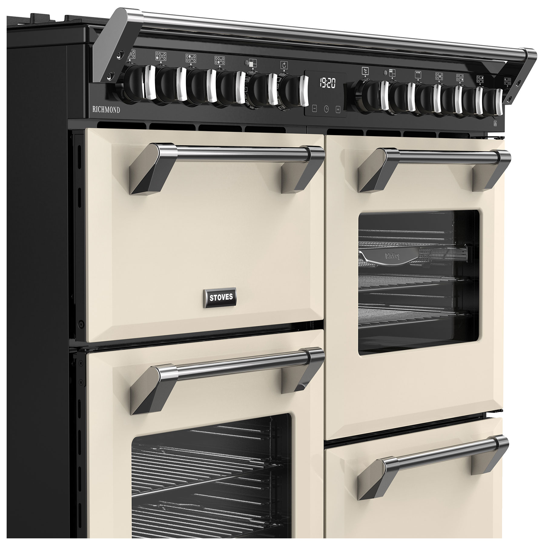 Stoves 444411857 100cm Wide Richmond Dual Fuel Range Cooker in Cream, photo 4