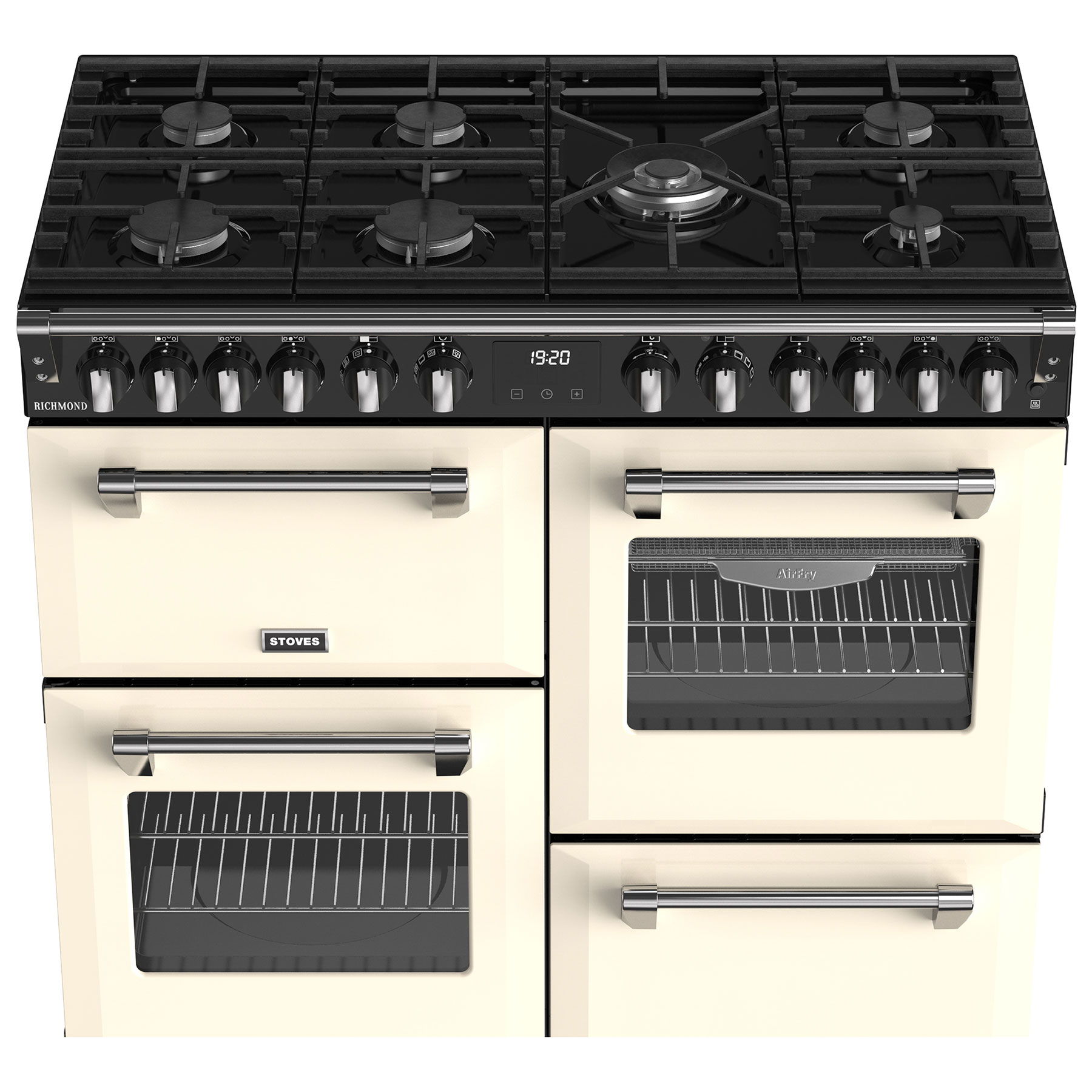 Stoves 444411857 100cm Wide Richmond Dual Fuel Range Cooker in Cream, photo 5
