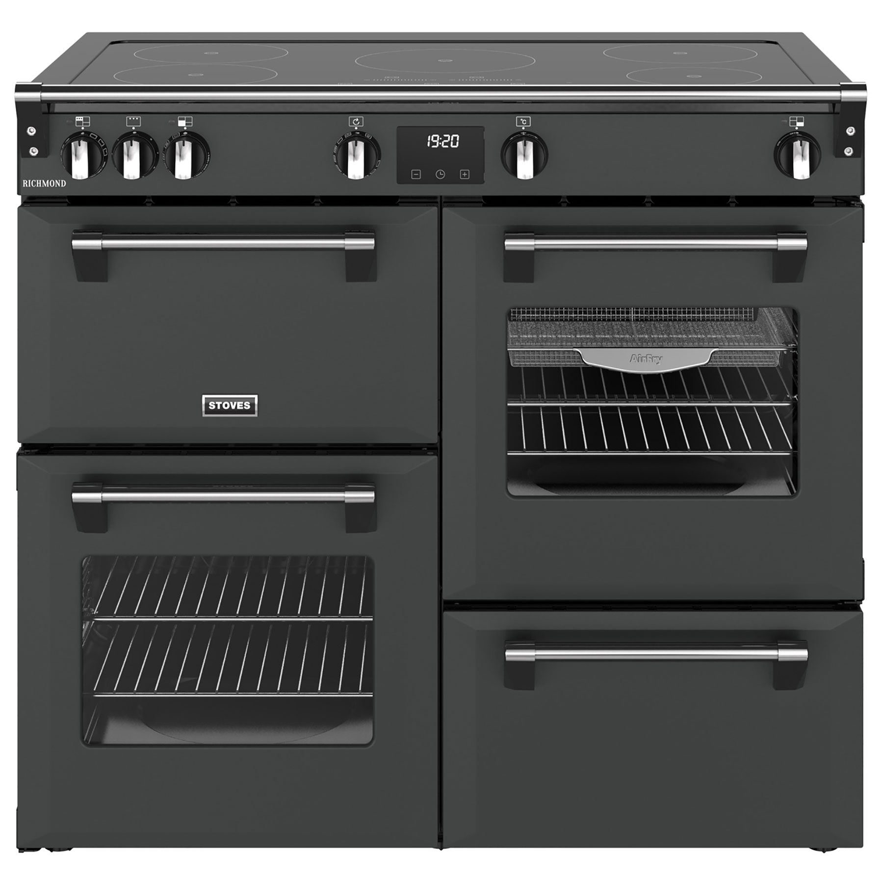 Image of Stoves 444411858 100cm Wide Richmond Induction Range Cooker in Anthrac