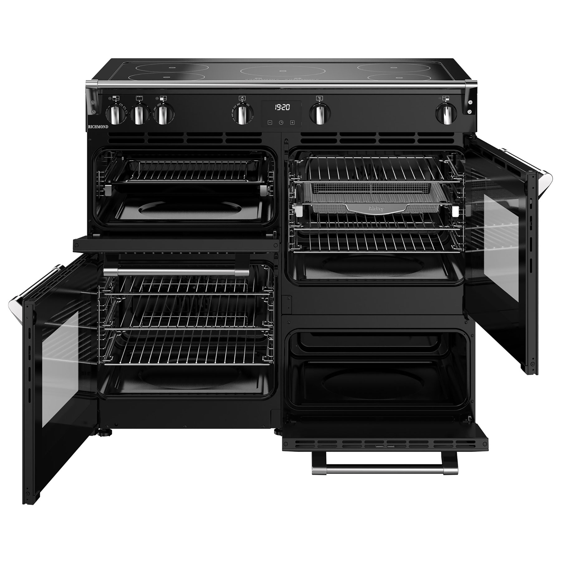 Stoves 444411859 100cm Wide Richmond Induction Range Cooker in Black, photo 2