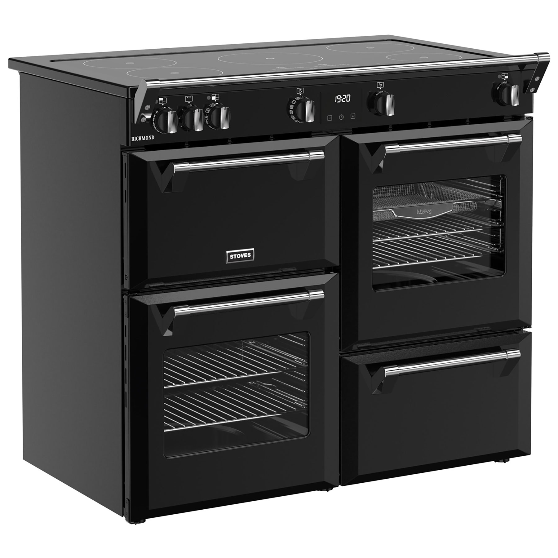 Stoves 444411859 100cm Wide Richmond Induction Range Cooker in Black, photo 3