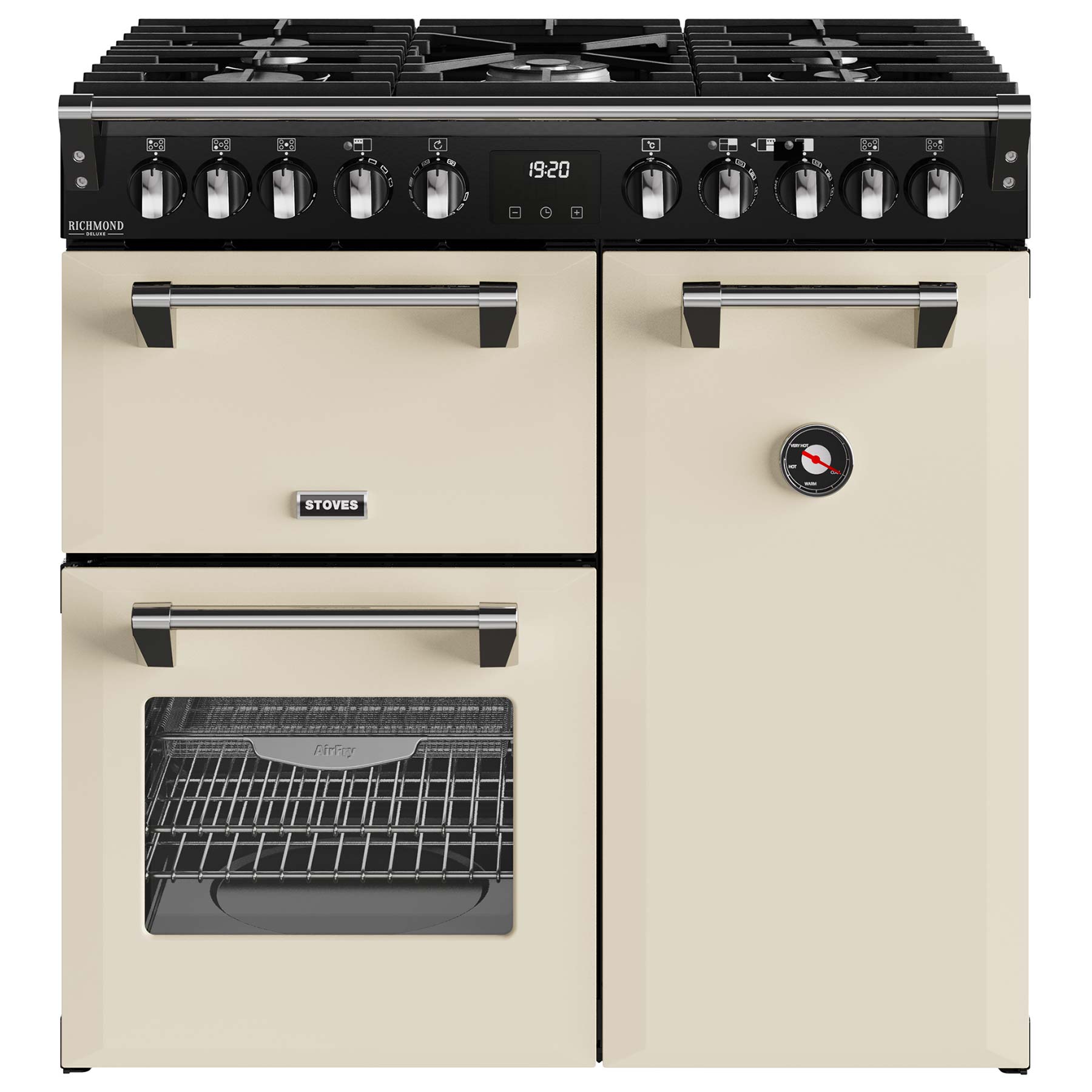 Image of Stoves 444411868 90cm Wide Richmond Deluxe Dual Fuel Range Cooker in C