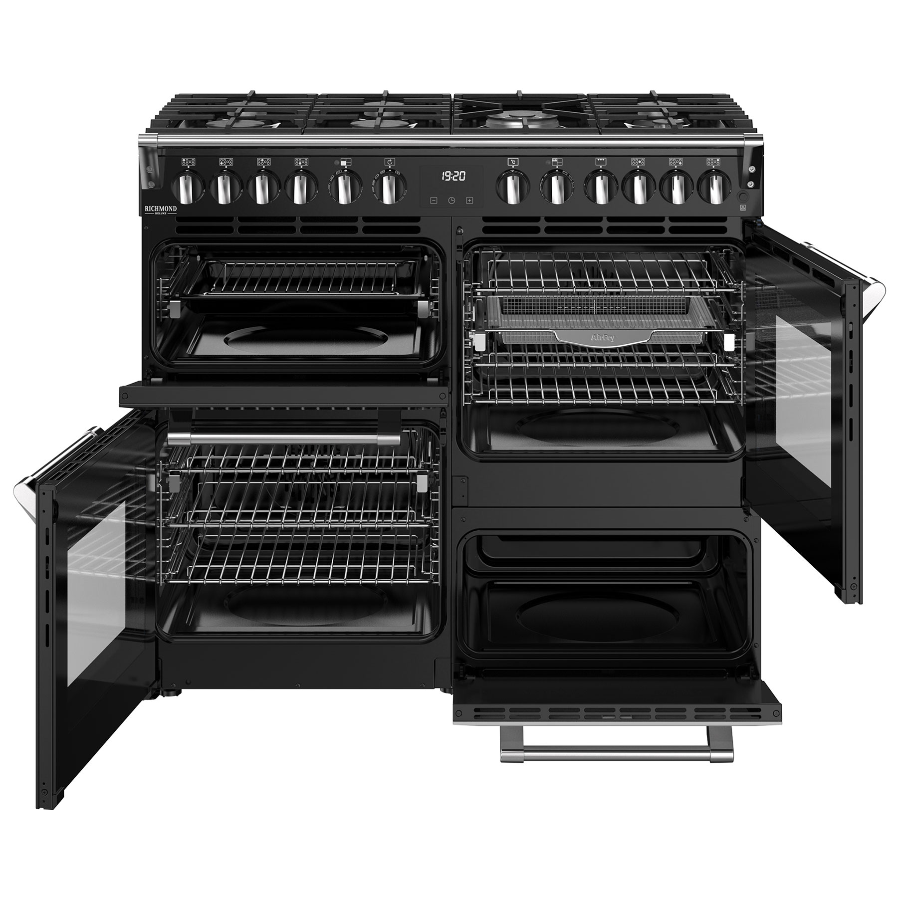 Stoves 444411871 100cm Wide Richmond Deluxe Dual Fuel Range Cooker in, photo 2