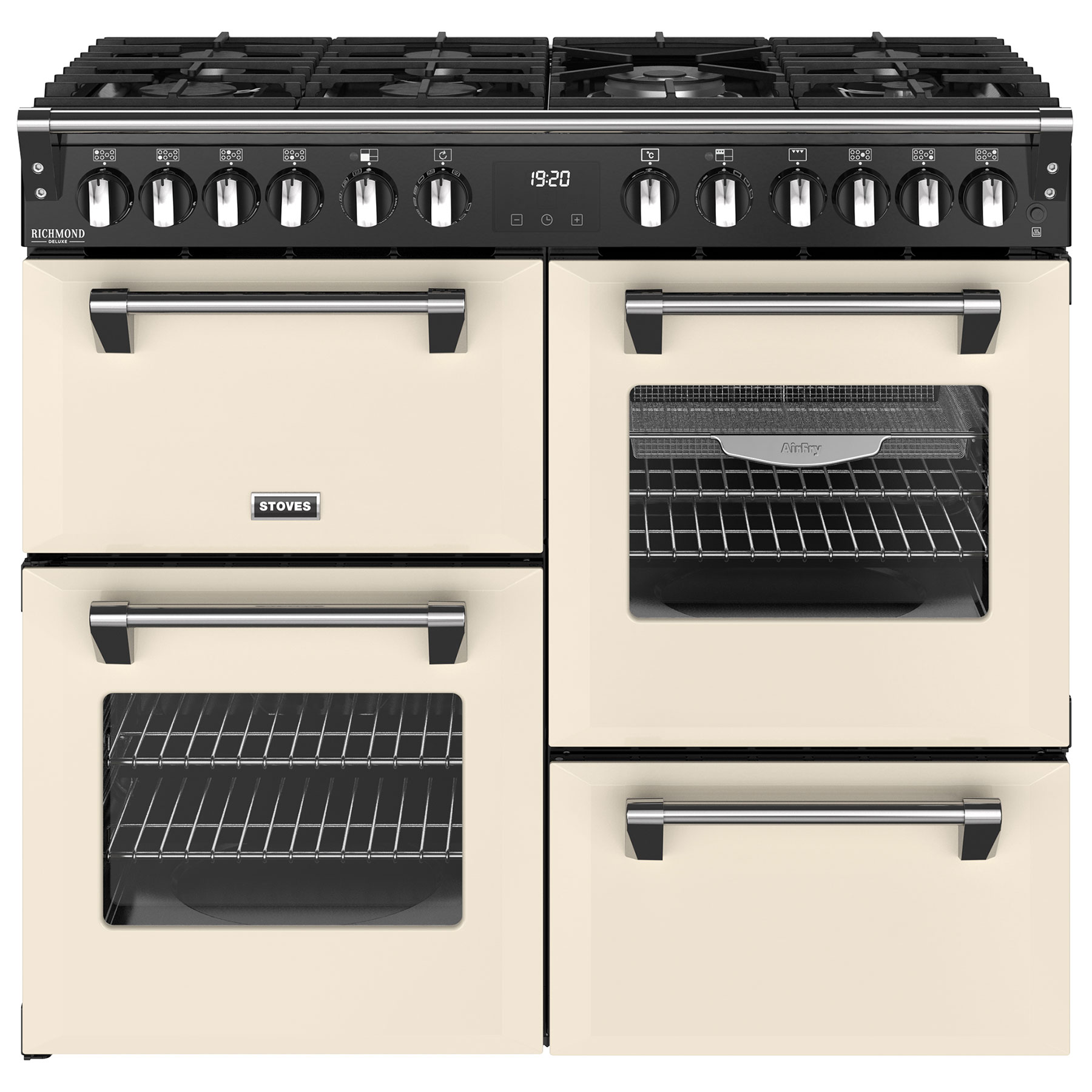 Image of Stoves 444411872 100cm Wide Richmond Deluxe Dual Fuel Range Cooker in