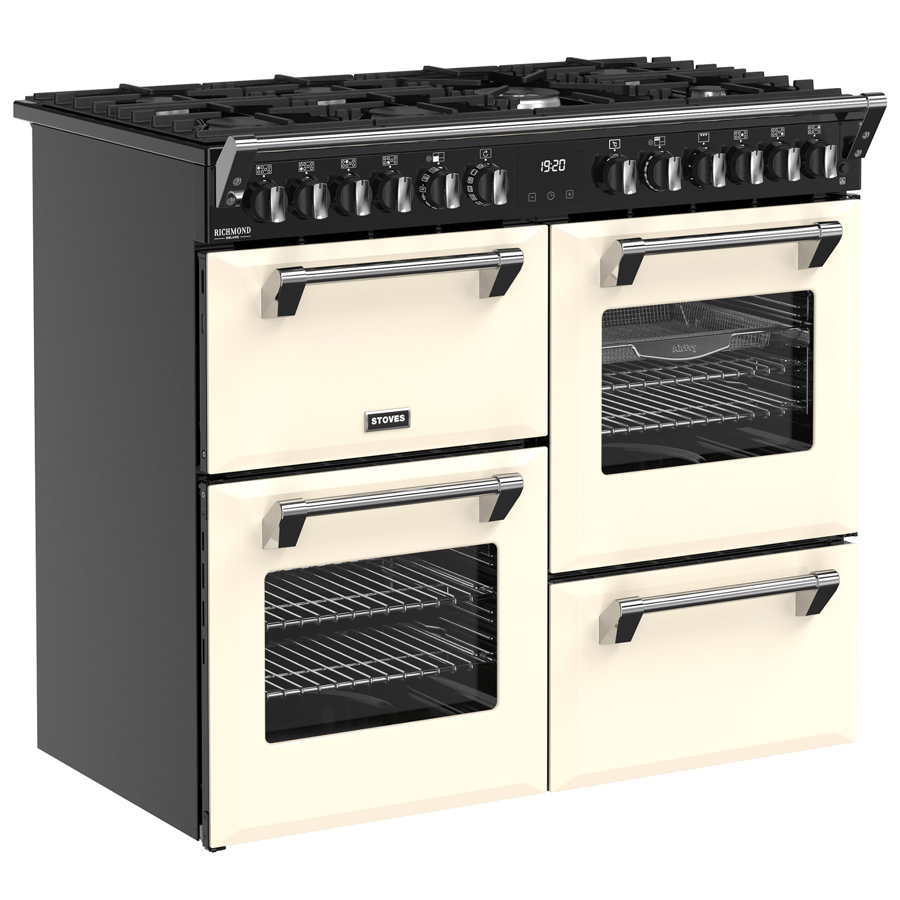 Stoves 444411872 100cm Wide Richmond Deluxe Dual Fuel Range Cooker in, photo 3