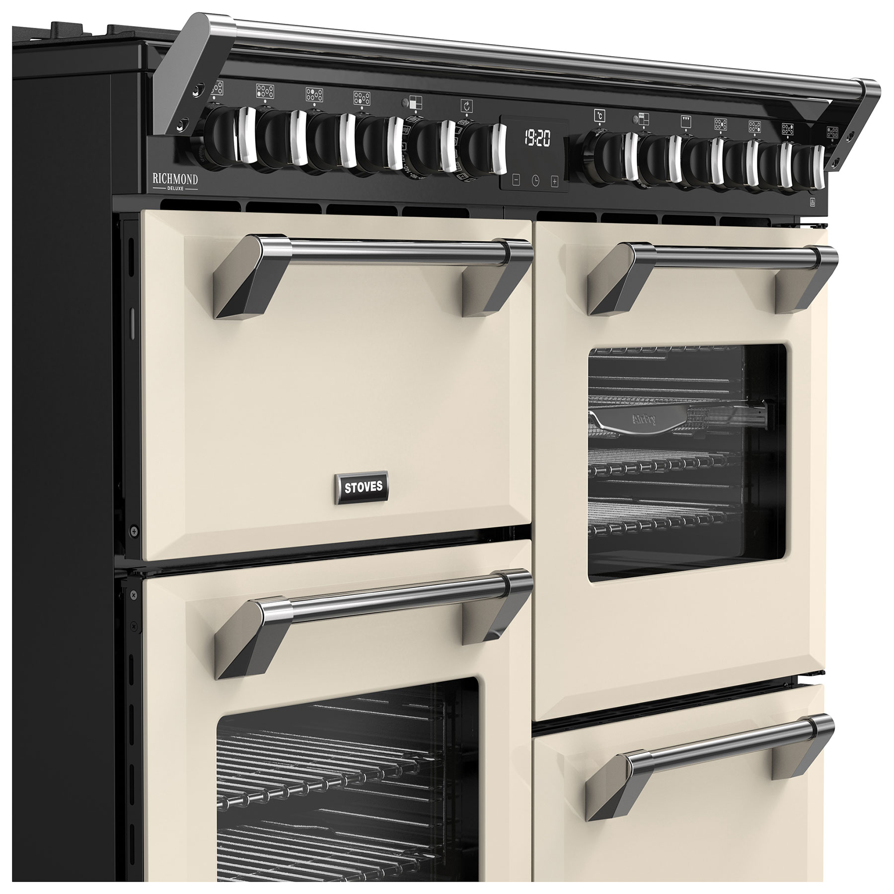 Stoves 444411872 100cm Wide Richmond Deluxe Dual Fuel Range Cooker in, photo 4