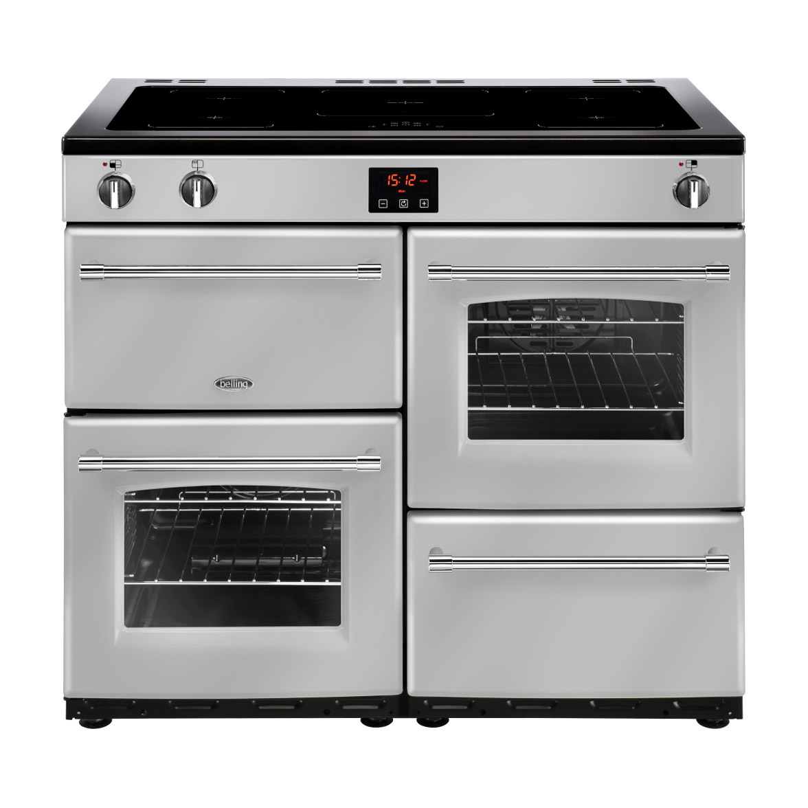 Image of Belling 444444143 100cm Farmhouse 100Ei Range Cooker in Silver Inducti