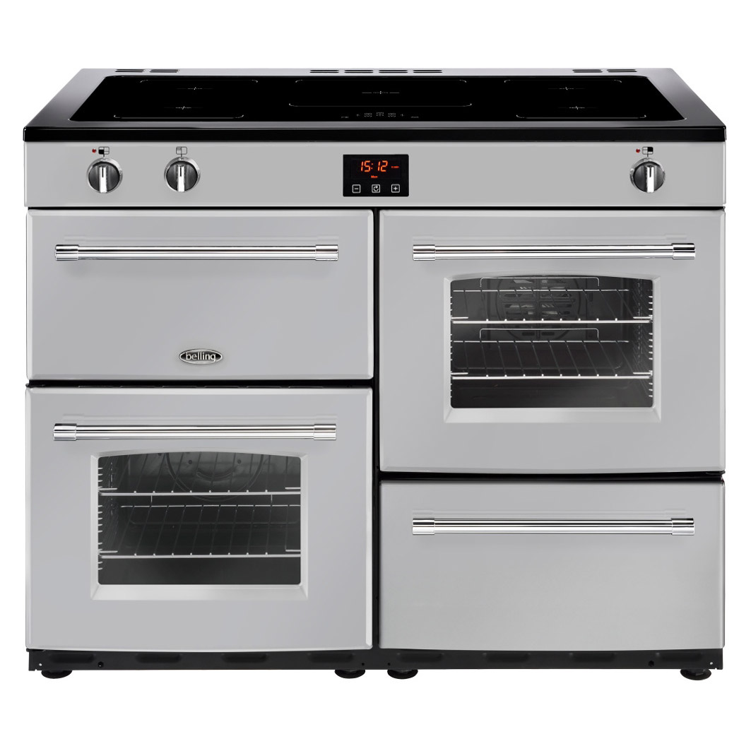 Image of Belling 444444155 110cm Farmhouse 110Ei Range Cooker in Silver Inducti