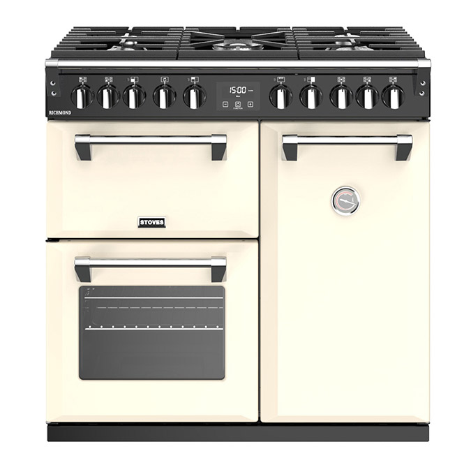 Image of Stoves 444444436 90cm Richmond S900DF Dual Fuel Range Cooker in Cream