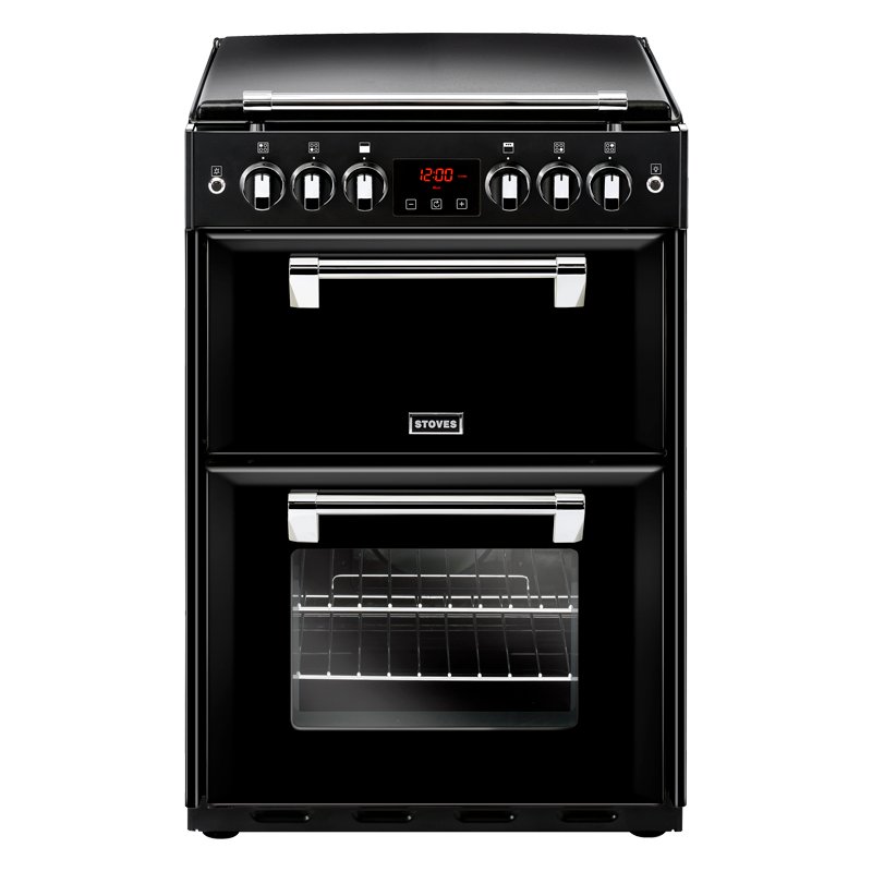 Image of Stoves 444444726 60cm Richmond Double Oven Gas Cooker Black 4kW PowerW