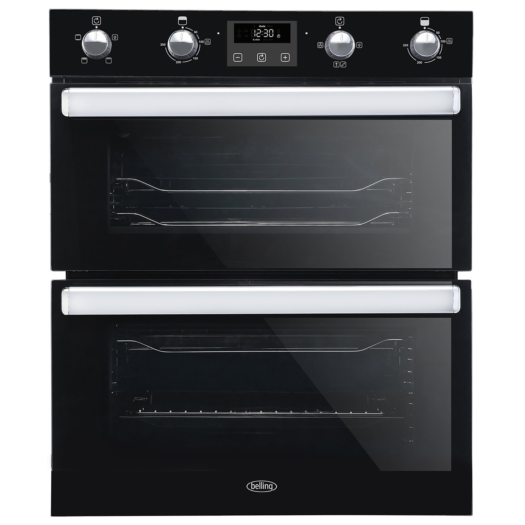 Image of Belling 444444782 70cm Built Under Electric Double Oven Black