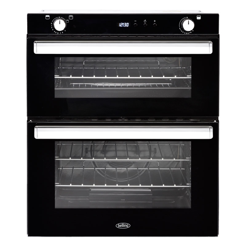 Image of Belling 444444794 70cm Built Under Gas Double Oven in Black