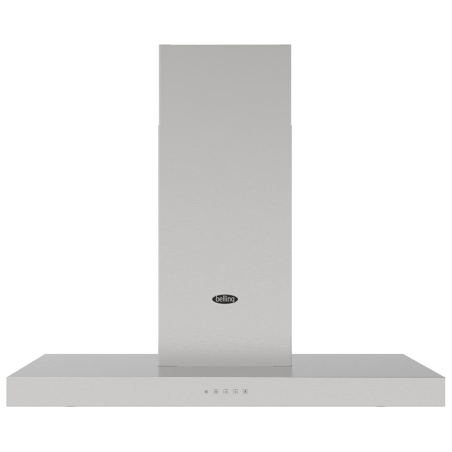 Belling BEL COOKCENTRE CHIM 100T STA 1665 100cm Flat Chimney Hood – STAINLESS STEEL