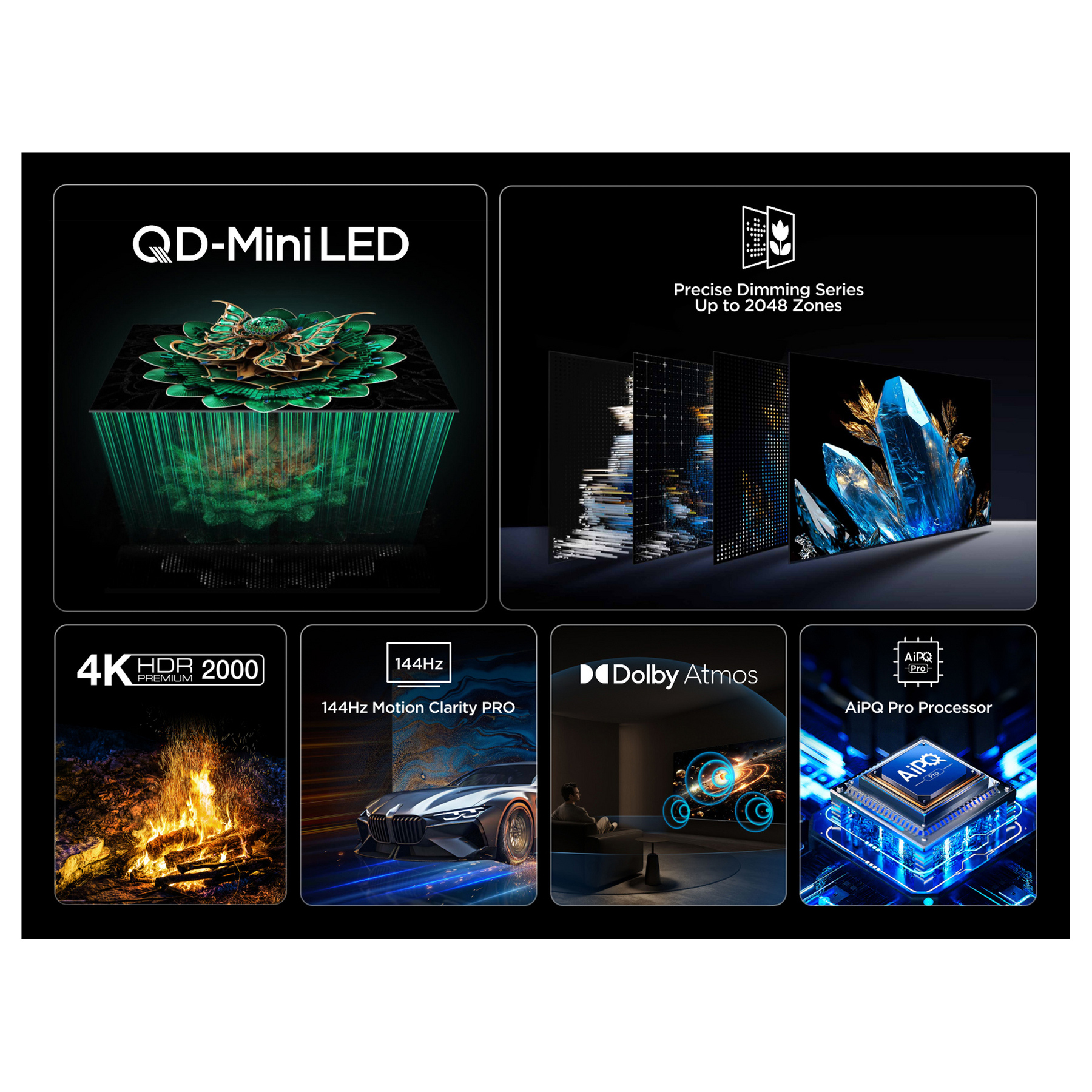 TCL 50C7K UK 50 4K Ultra HD HDR Smart QD Mini LED TV Dolby Vision IQ D, photo 4