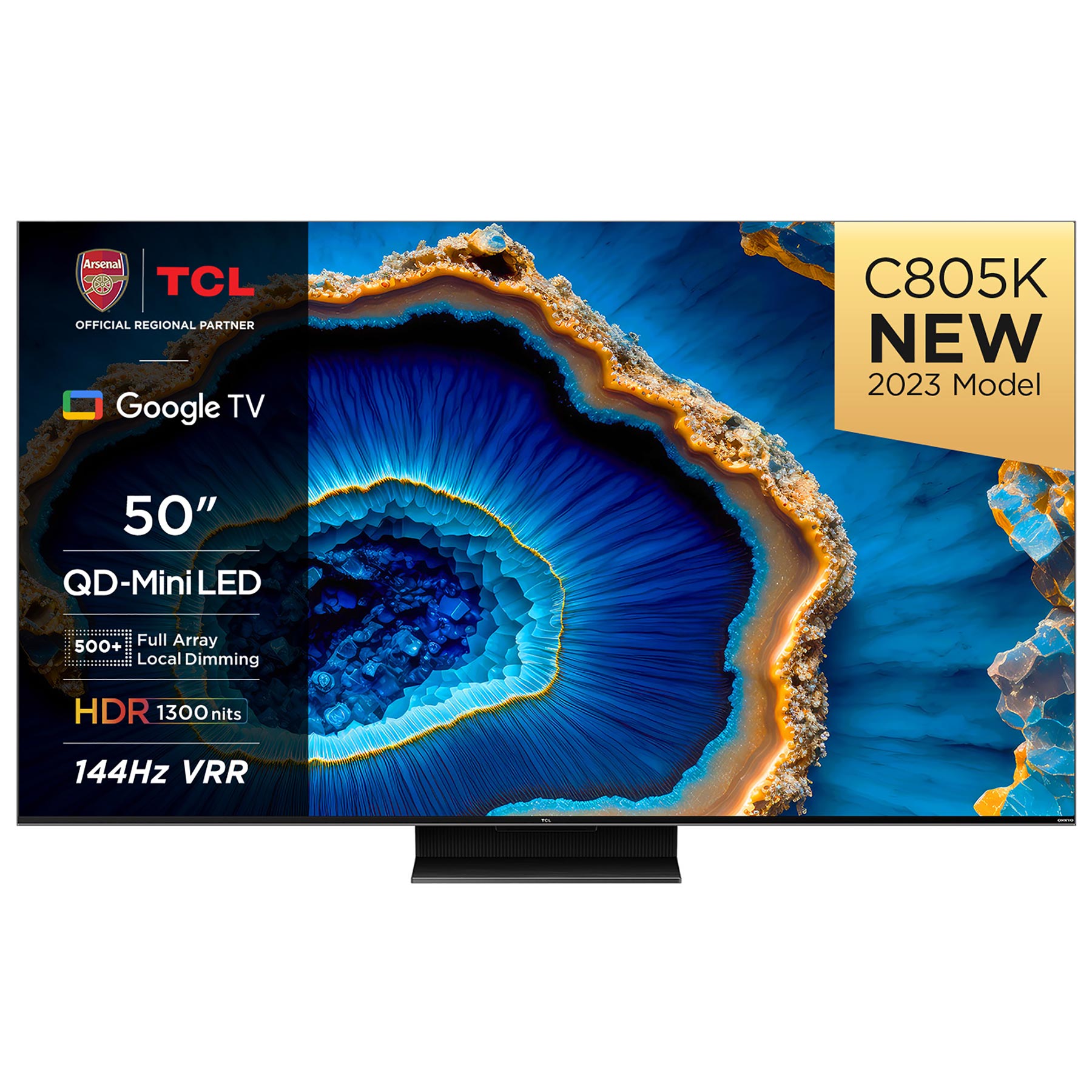 TCL 50C805K 50 4K HDR UHD Smart Mini LED TV Dolby Vision IQ Atmos