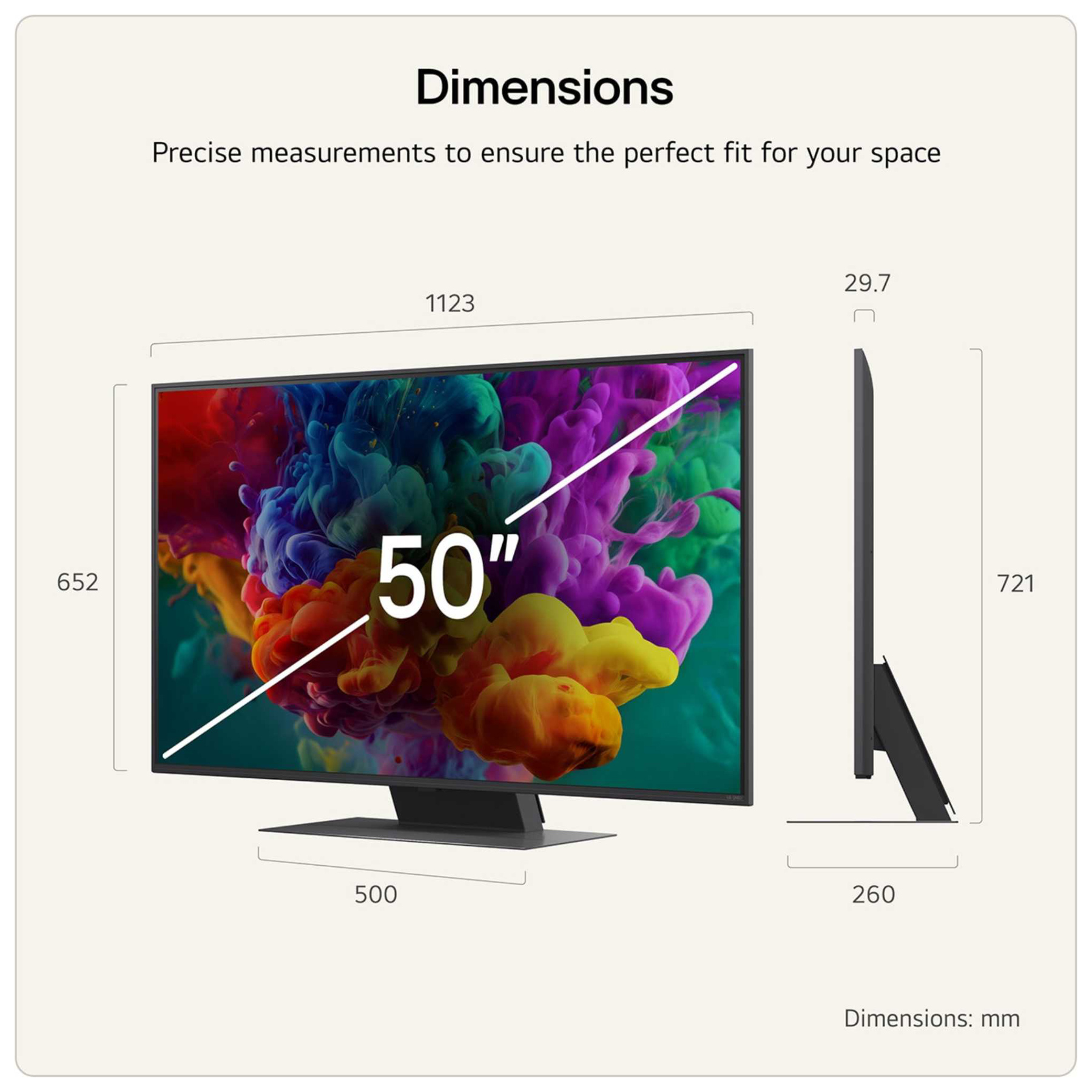 LG 50QNED87B6A 50 4K Ultra HD HDR Smart QNED evo AI MiniLED TV Dolby V, photo 3