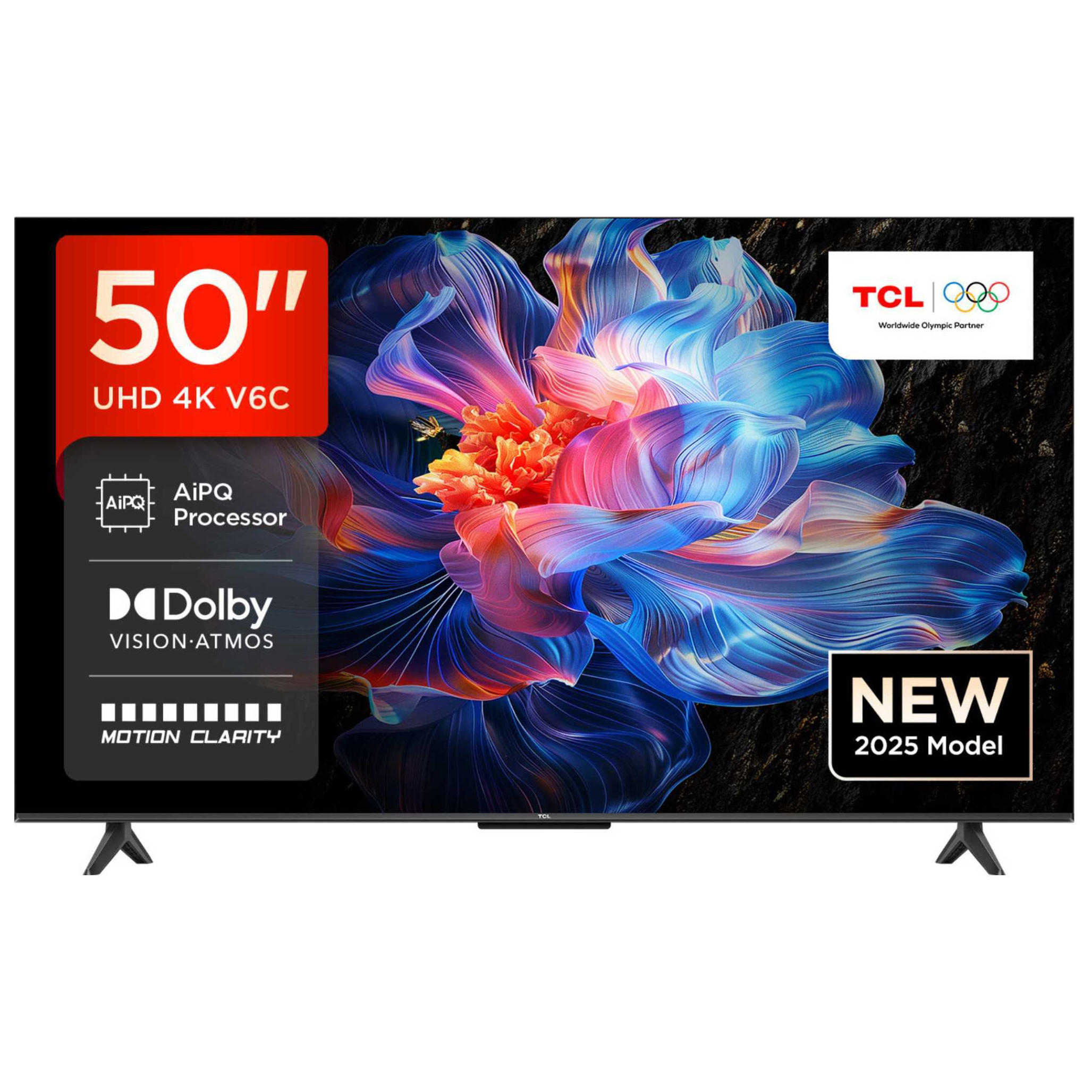 TCL 50V6C UK 50 4K Ultra HD HDR Smart Direct LED TV Dolby Vision Dolby