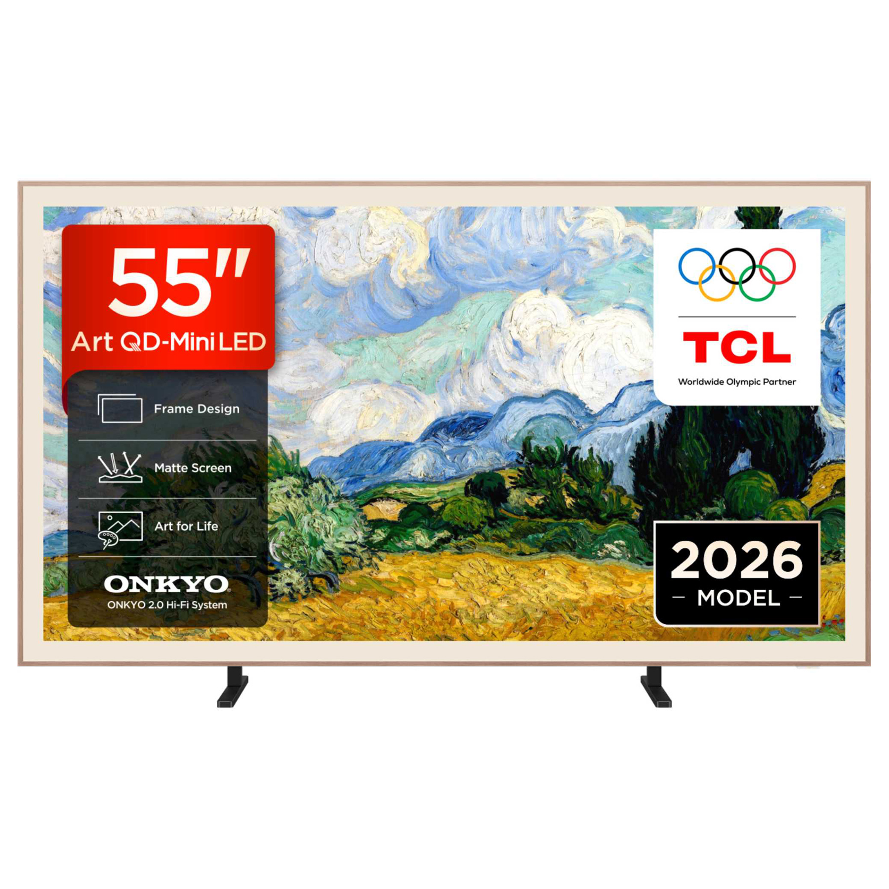TCL 55A400PRO UK 55 4K Ultra HD HDR Smart NXTVISION QD Mini LED AI Art