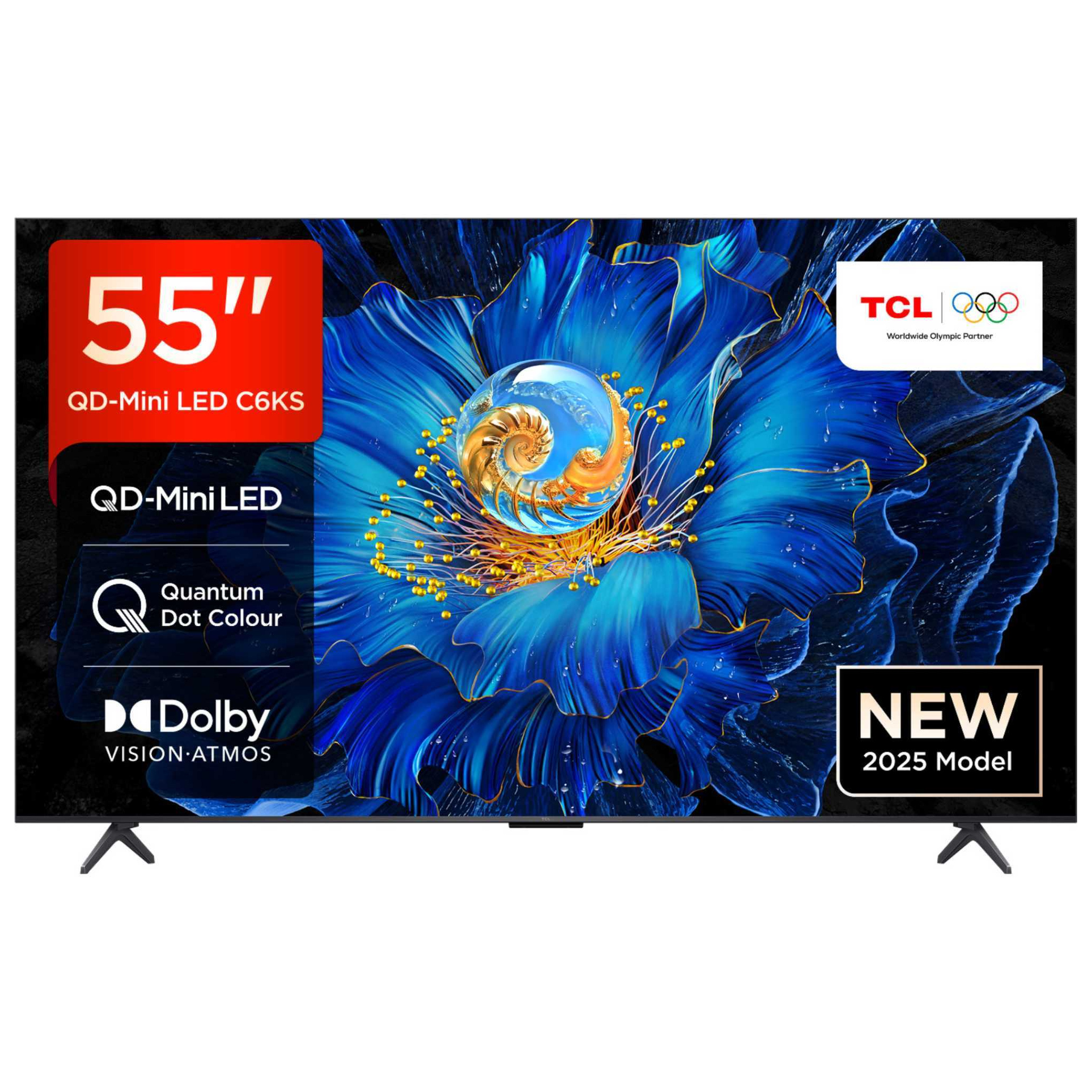 TCL 55C6KS UK 55 4K Ultra HD HDR Smart QD Mini LED TV Dolby Vision Dol