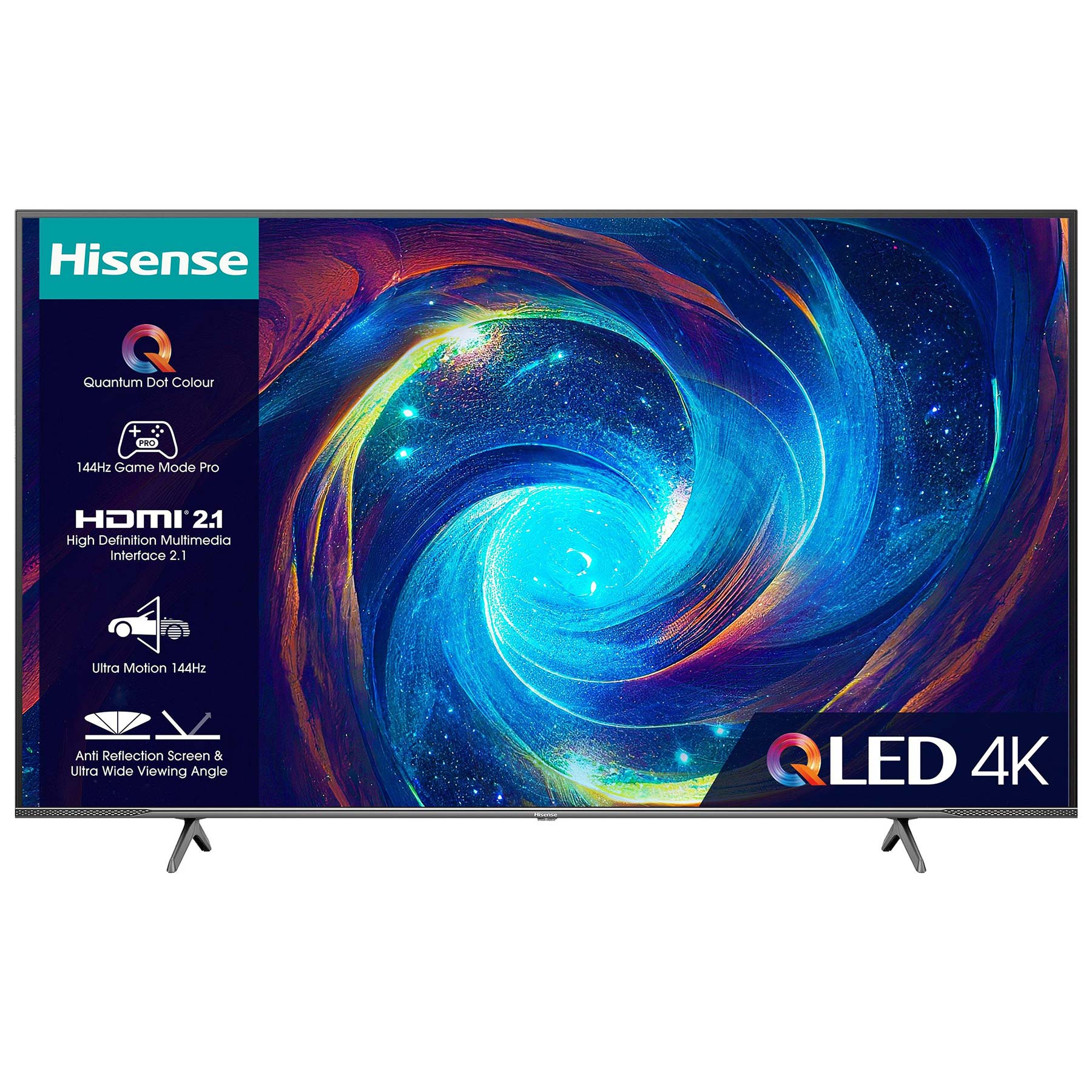 Hisense 55E7KQTUKPRO 55 4K HDR UHD Smart QLED TV Dolby Vision IQ Atmos