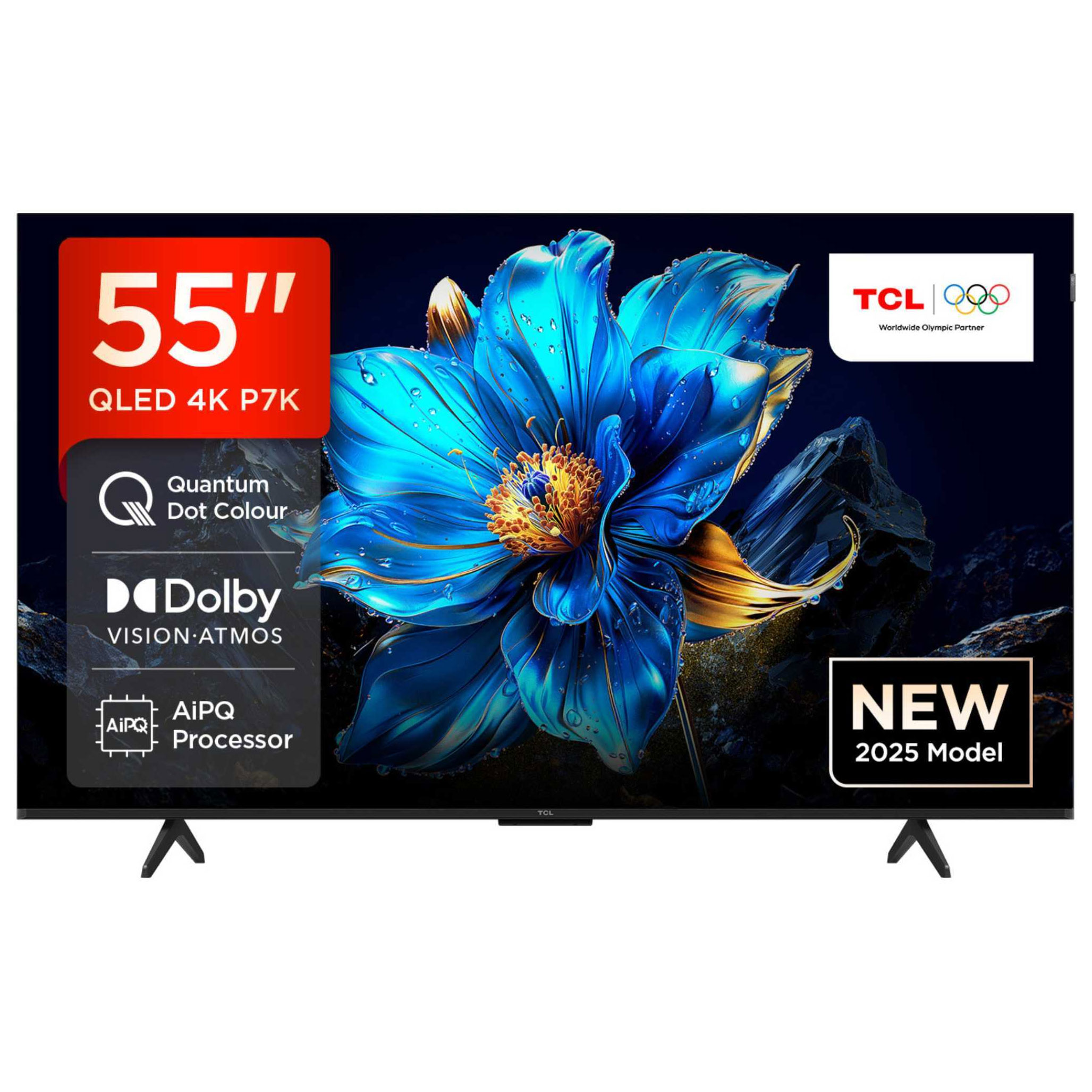 TCL 55P7K UK 55 4K Ultra HD HDR Smart QLED Direct LED TV Dolby Vision